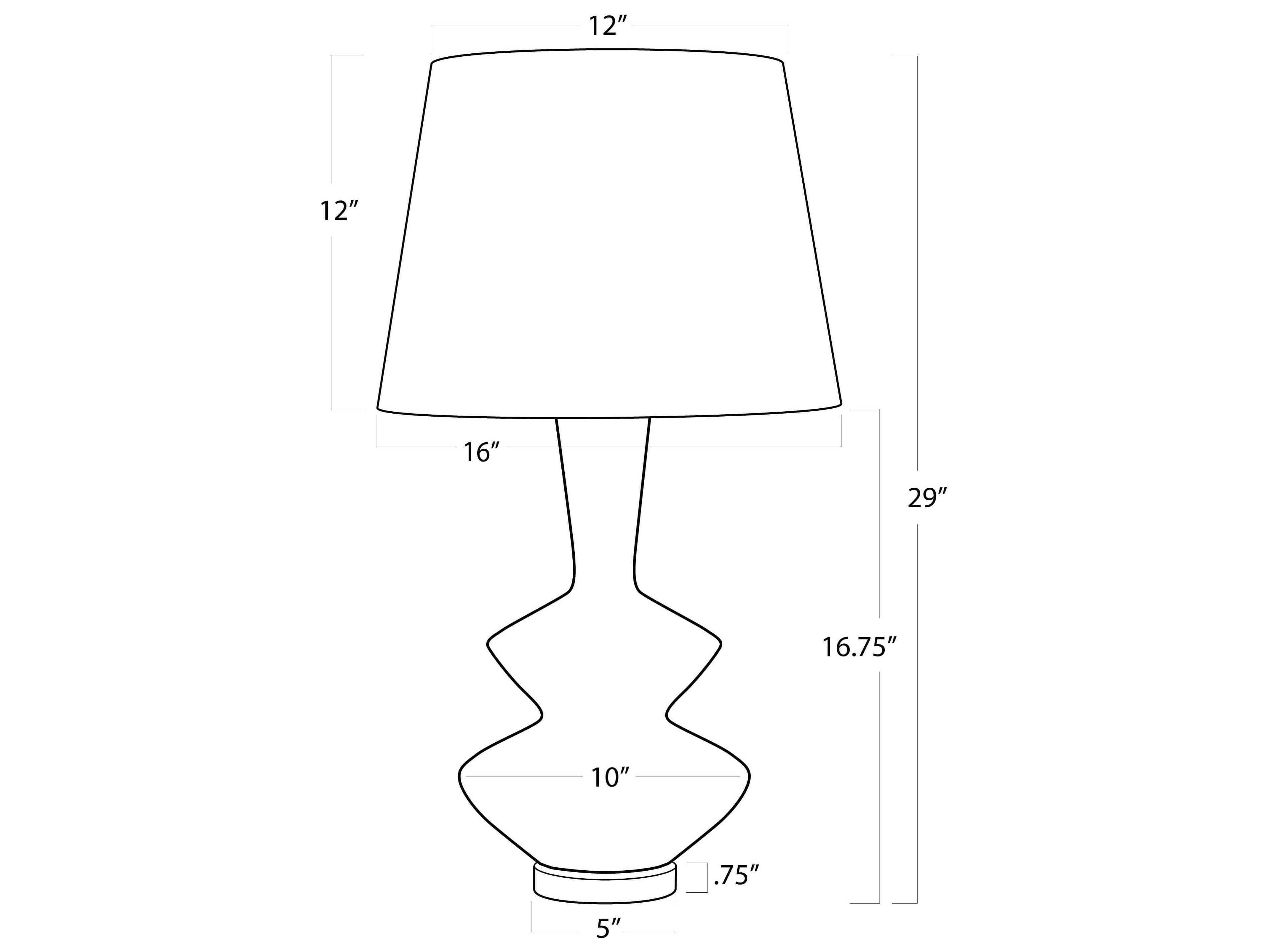 Regina Andrew Black Brass Buffet Lamp