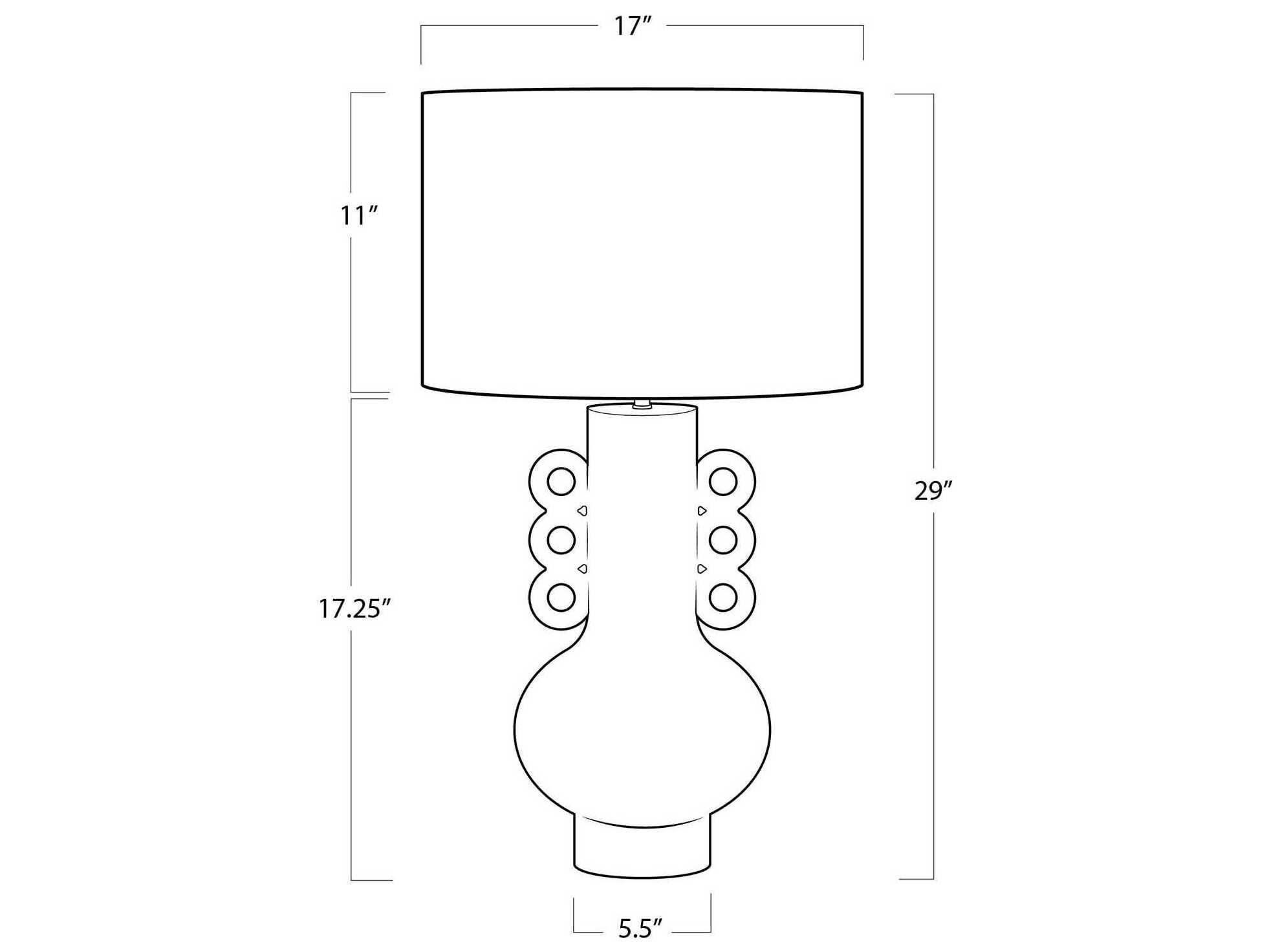 Regina Andrew Chandra Brown Buffet Lamp