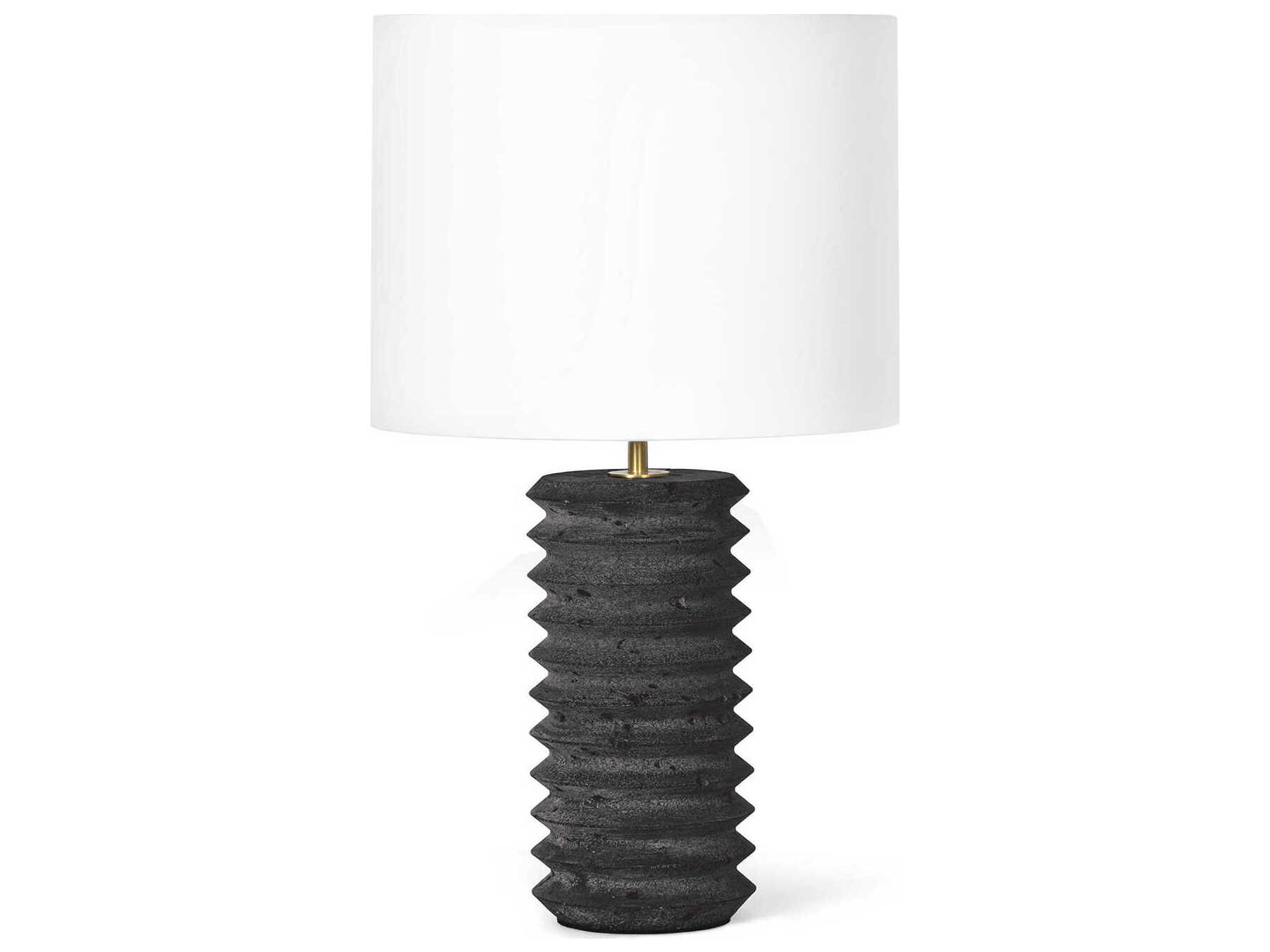 Regina Andrew Noir Natural Stone Black Table Lamp