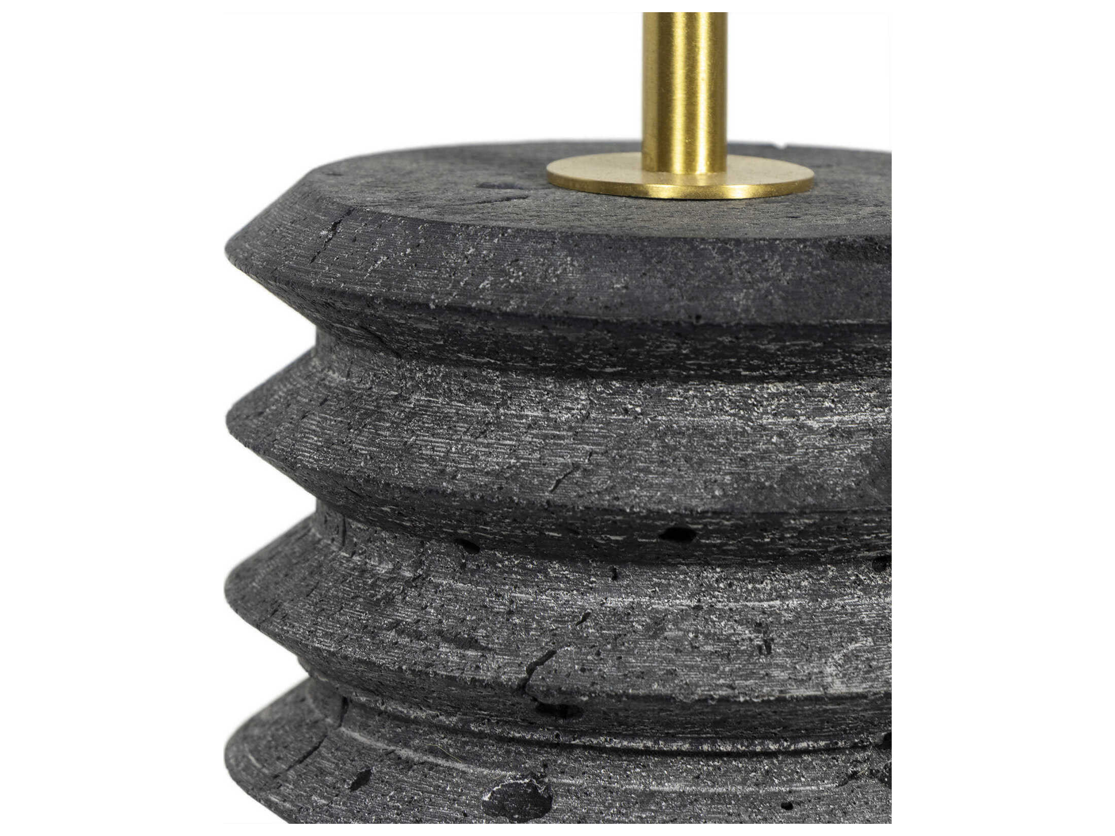 Regina Andrew Noir Natural Stone Black Table Lamp