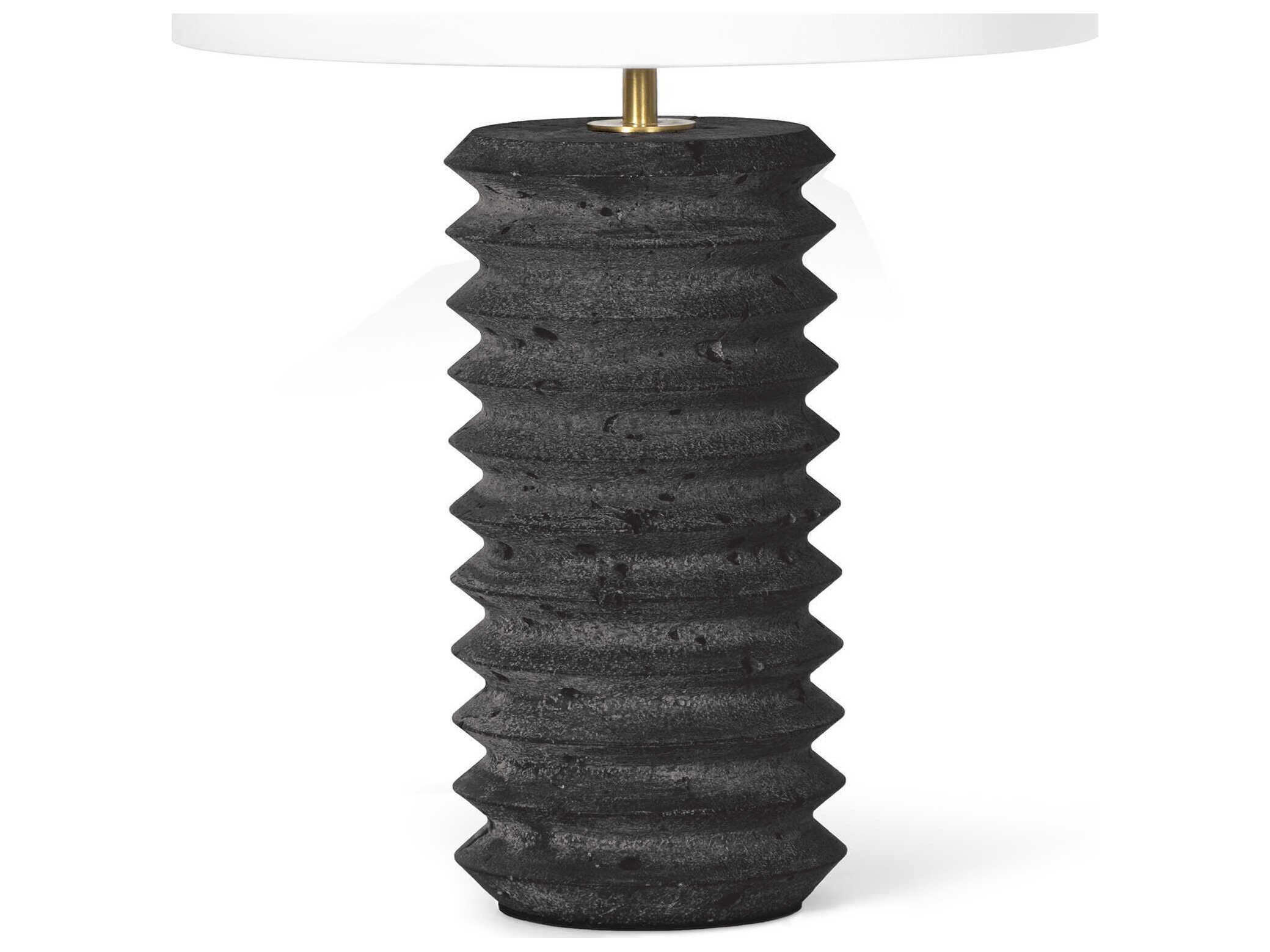 Regina Andrew Noir Natural Stone Black Table Lamp
