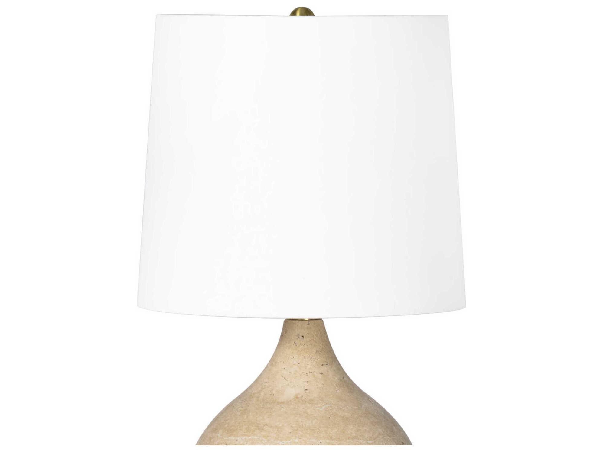Regina Andrew Noa Natural Stone Brass Table Lamp