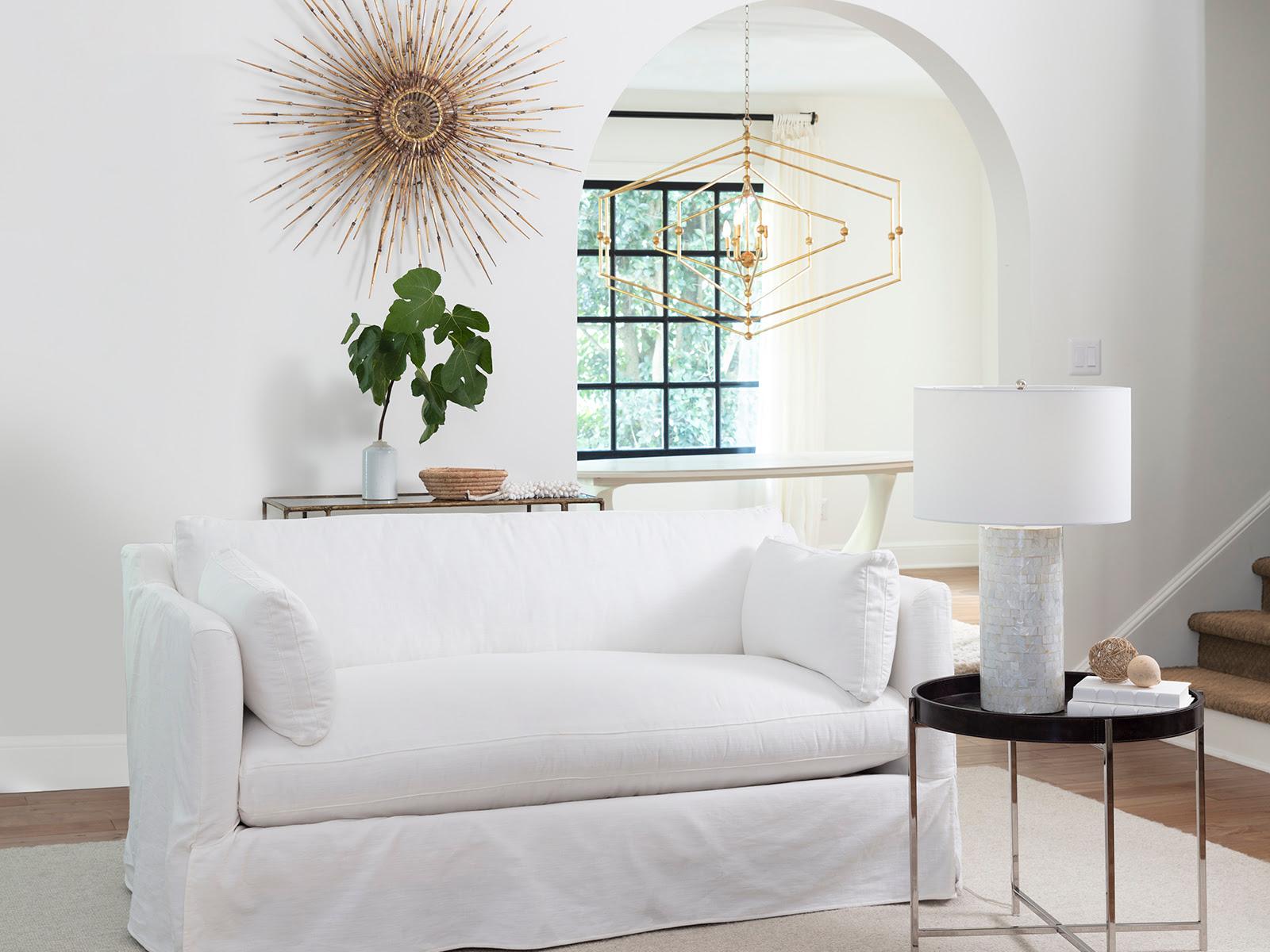 Regina Andrew Heavenly Mother of Pearl Natural White Buffet Lamp