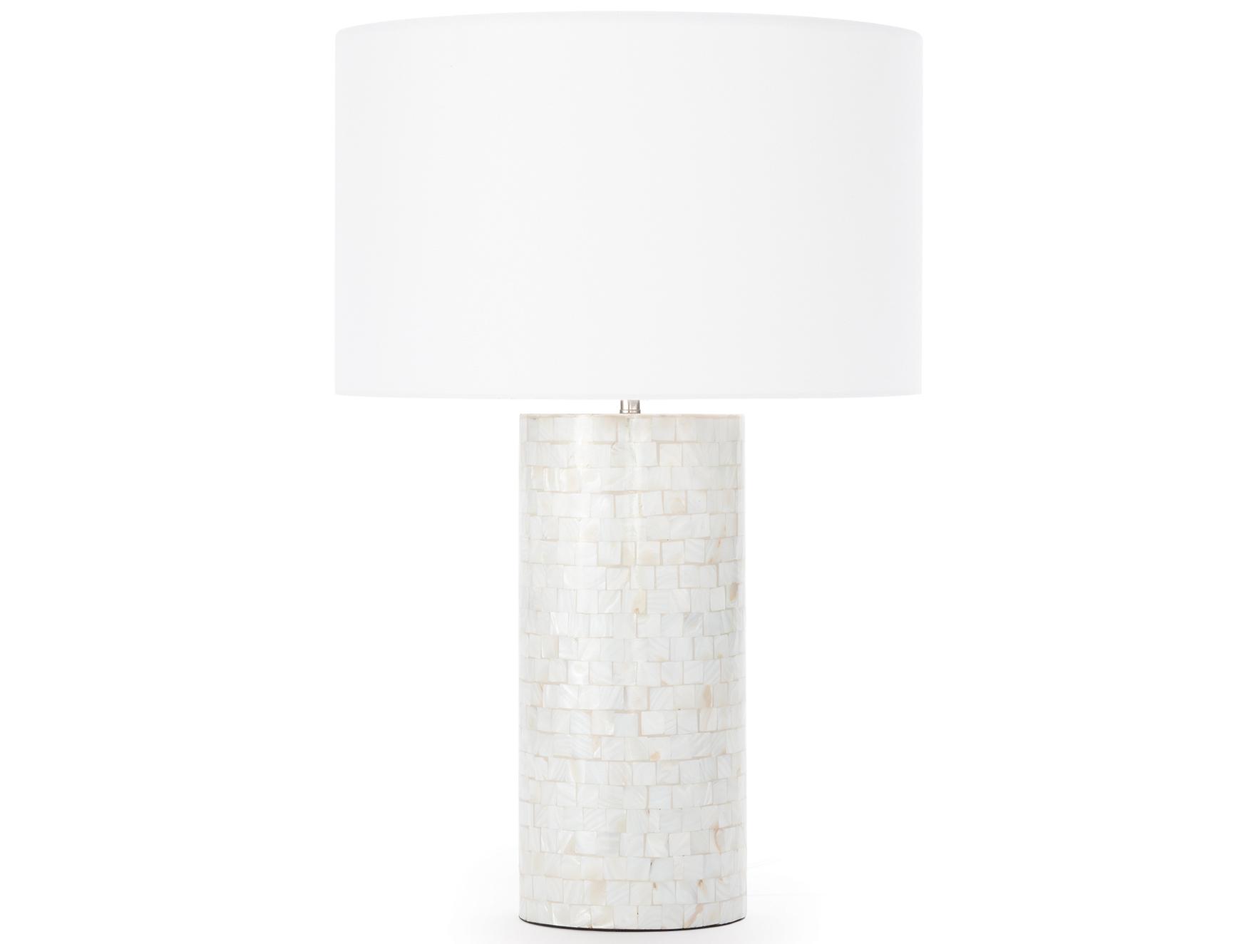 Regina Andrew Heavenly Mother of Pearl Natural White Buffet Lamp
