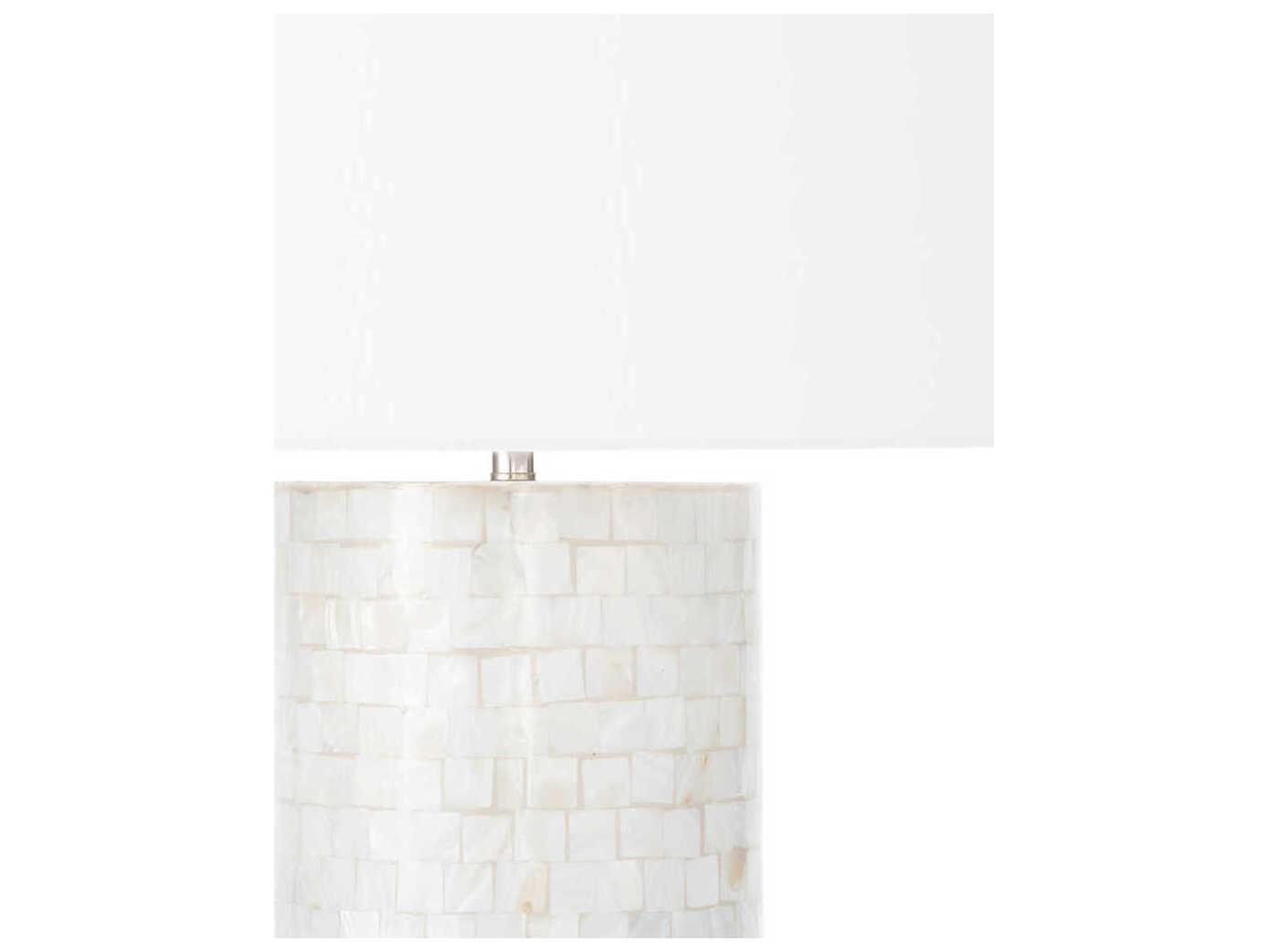 Regina Andrew Heavenly Mother of Pearl Natural White Buffet Lamp