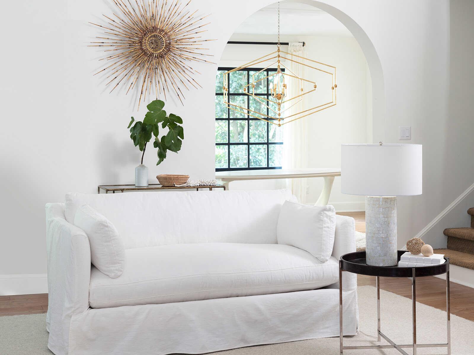 Regina Andrew Heavenly Mother of Pearl Natural White Buffet Lamp