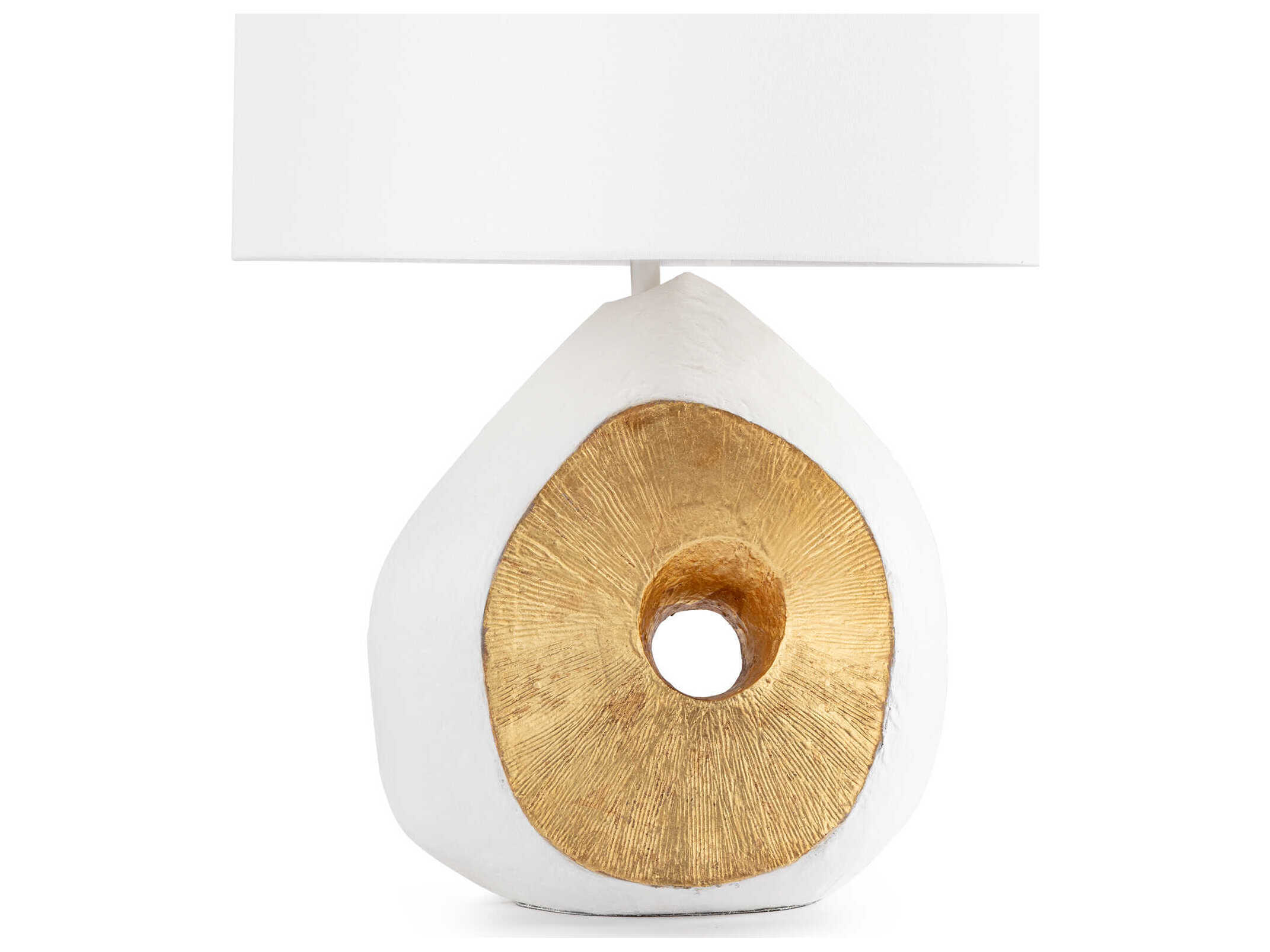 Regina Andrew Tristan White Brass Buffet Lamp