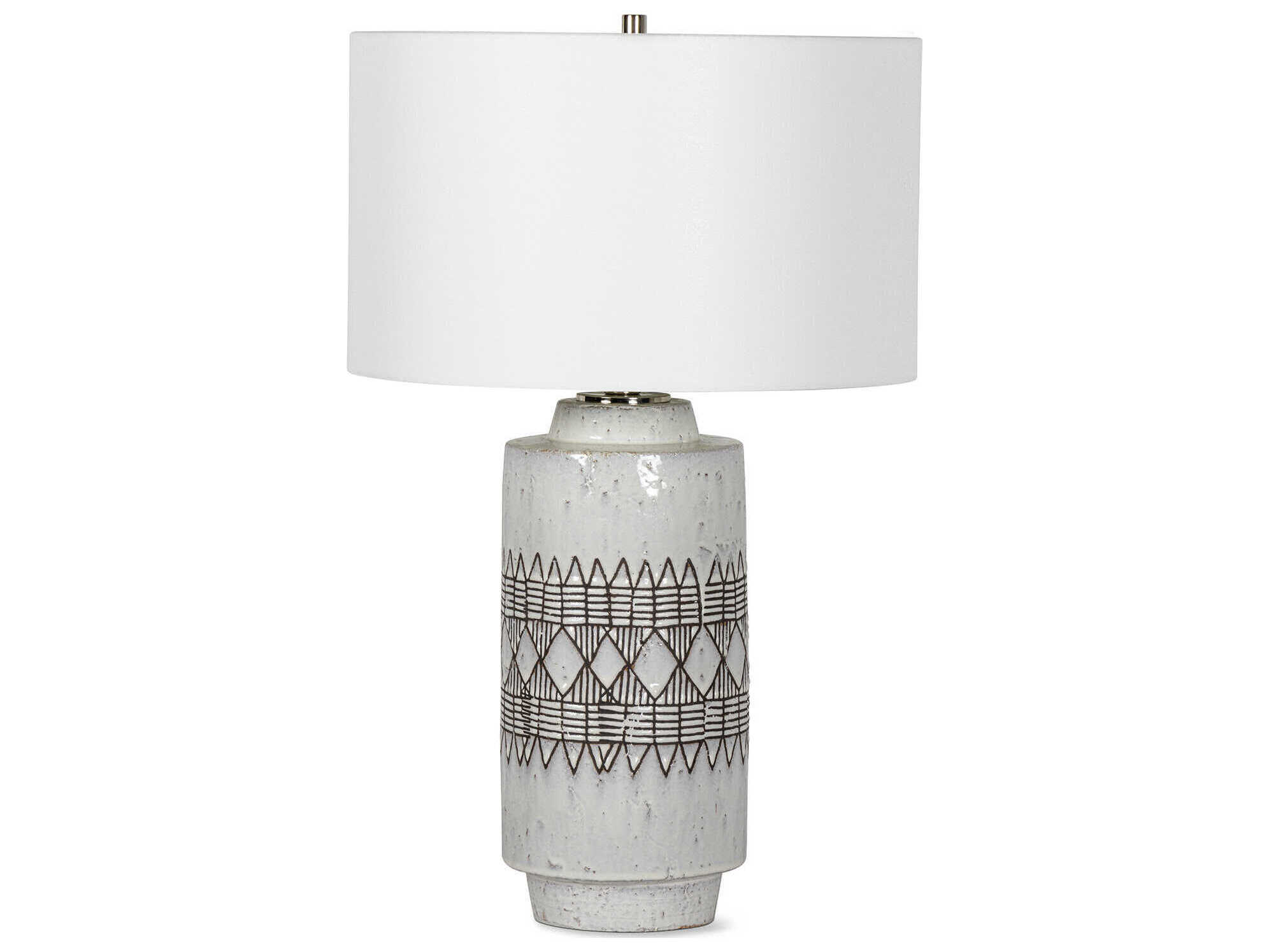 Regina Andrew Zuri White Nickel Buffet Lamp