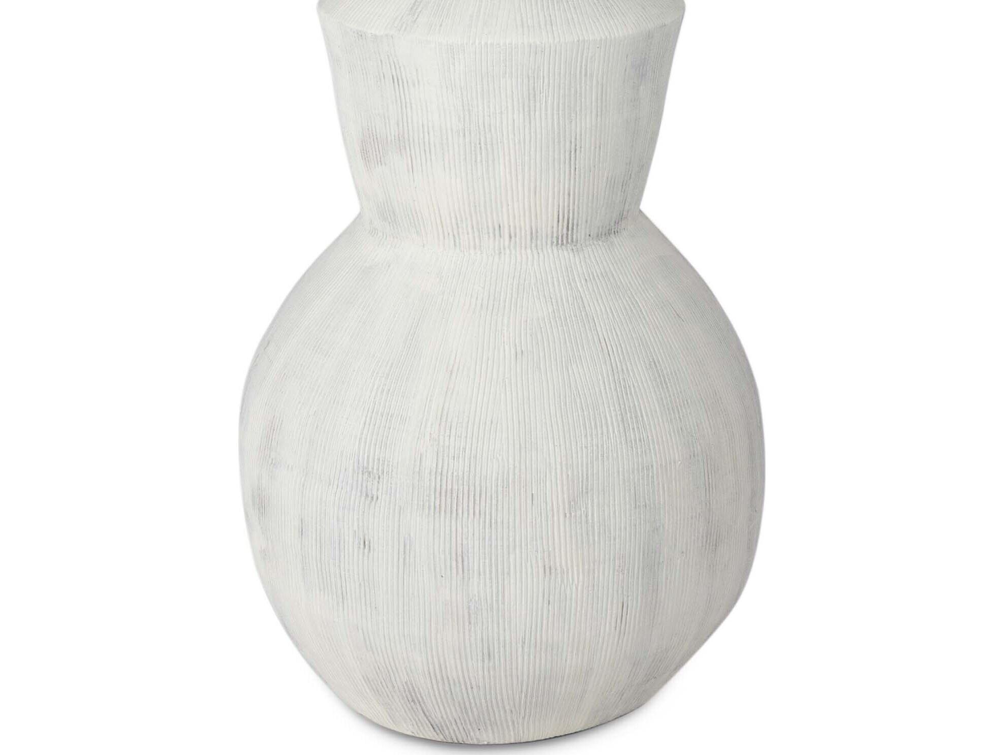 Regina Andrew Rhonda Grey Neutral Polished Brass White Buffet Lamp