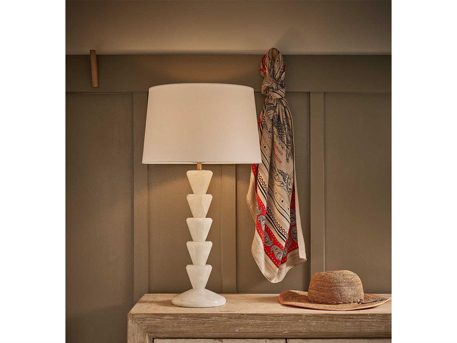 Regina Andrew Patricia Natural Stone White Buffet Lamp