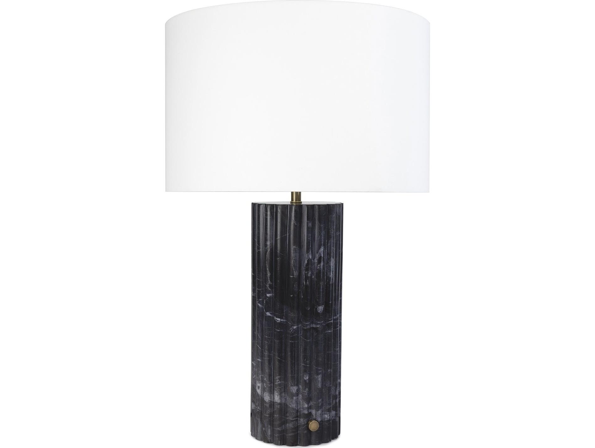 Regina Andrew Tambour Black Polished Brass Buffet Lamp