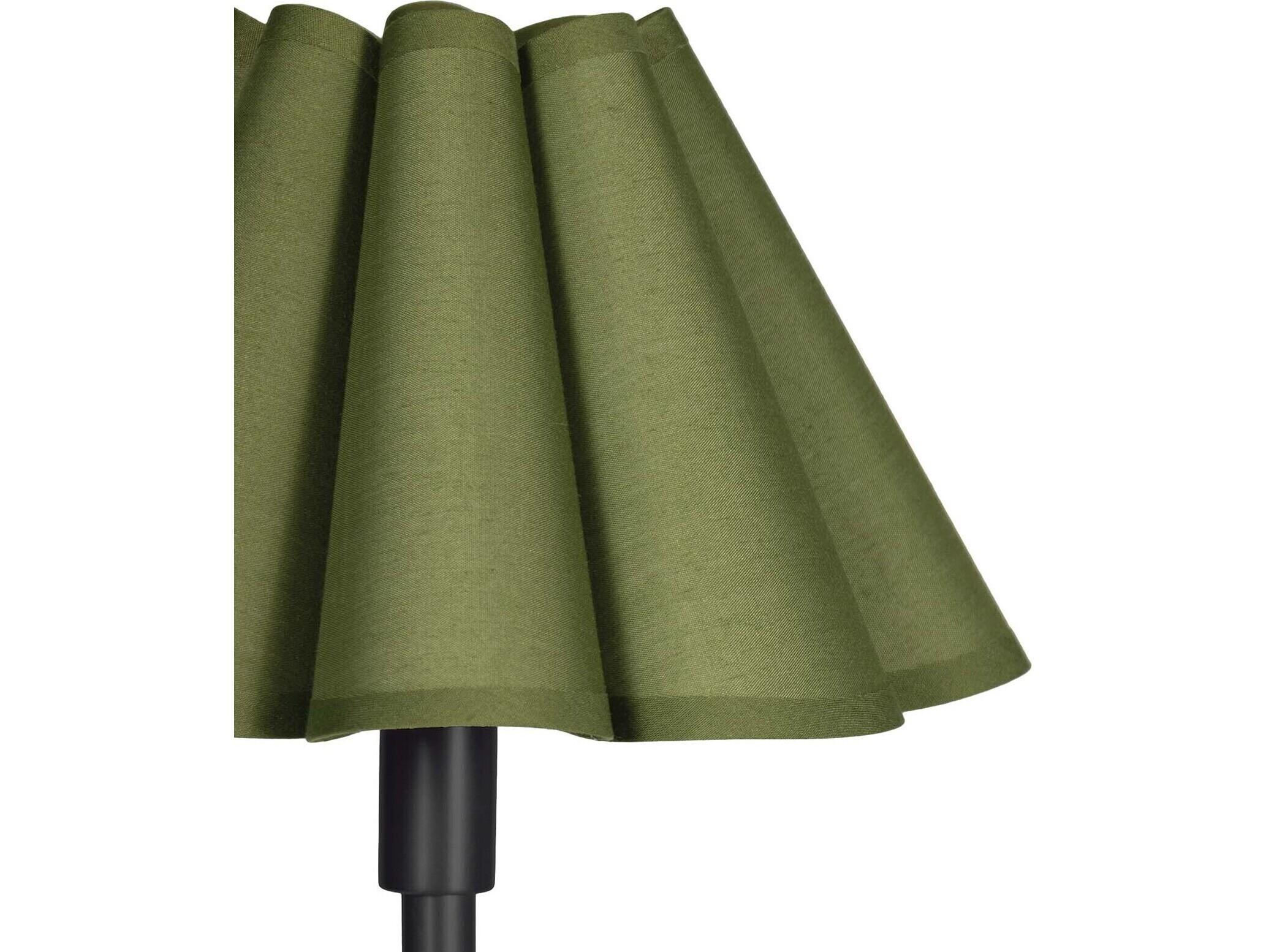 Regina Andrew Polly Blackened Brass with Green Shade Buffet Lamp