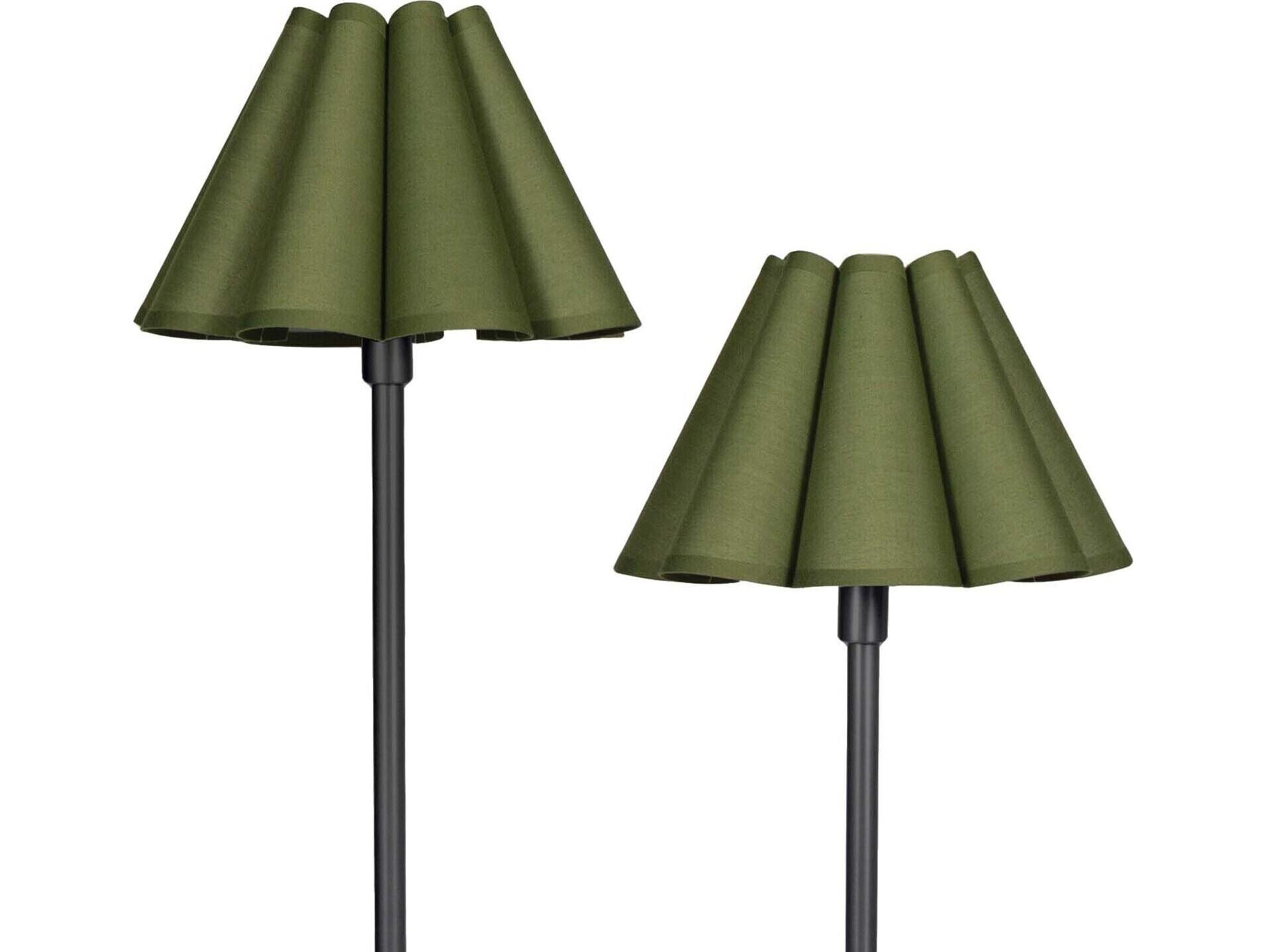 Regina Andrew Polly Blackened Brass with Green Shade Buffet Lamp