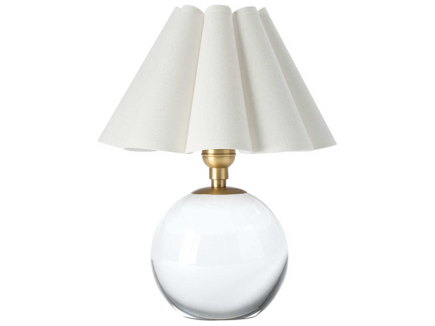 Regina Andrew Giorgio Clear Natural Brass Table Lamp