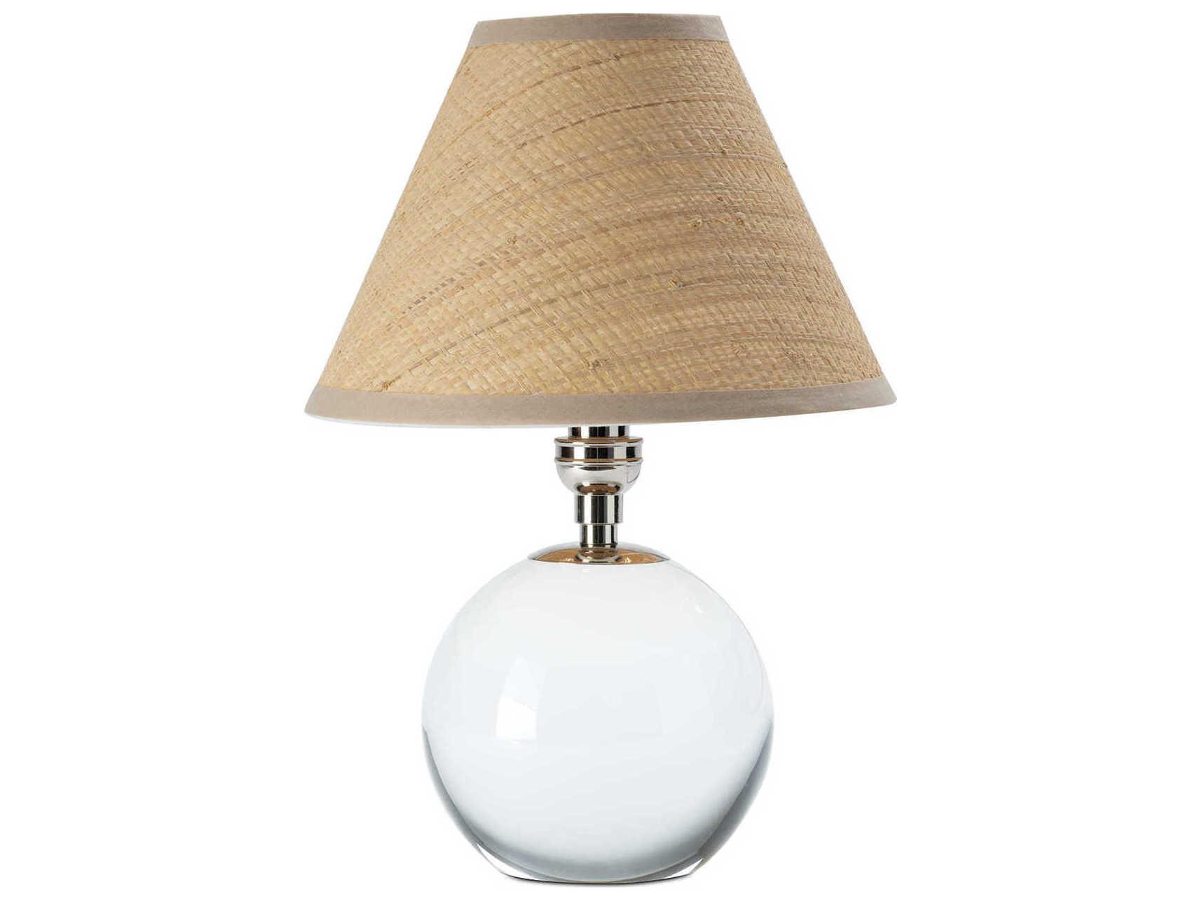 Regina Andrew Giorgio Clear Polished Nickel Table Lamp