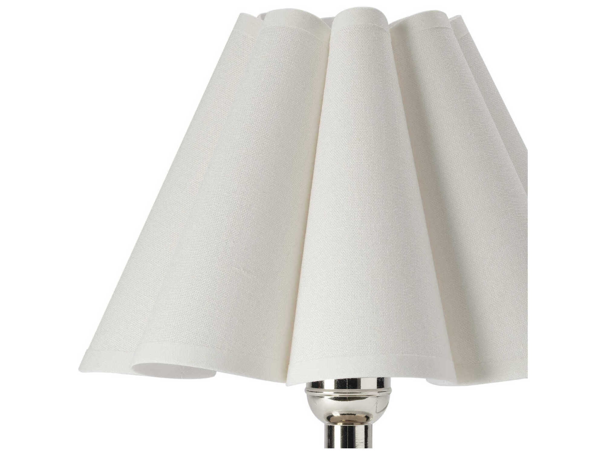 Regina Andrew Giorgio Clear Polished Nickel Table Lamp