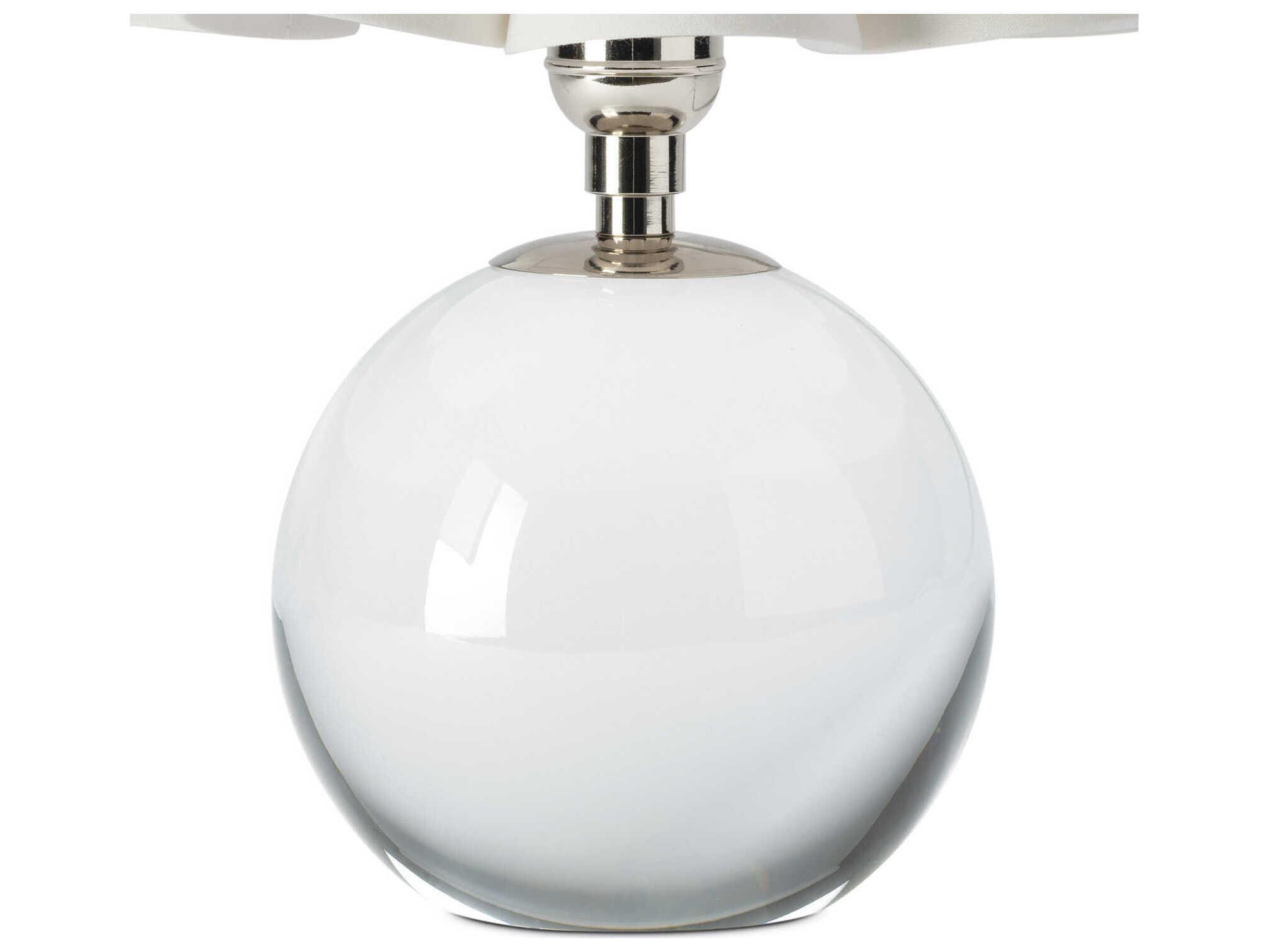 Regina Andrew Giorgio Clear Polished Nickel Table Lamp