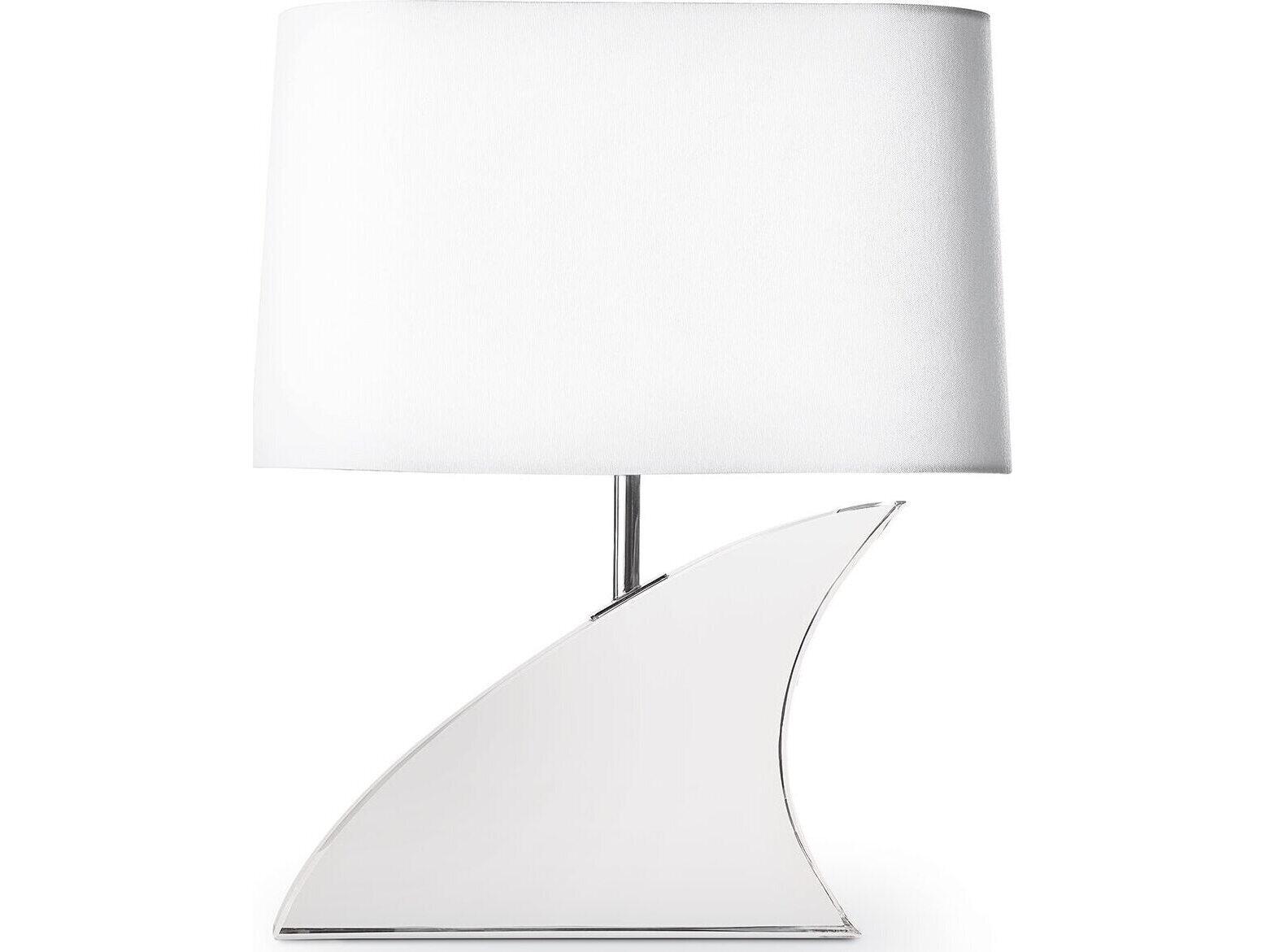 Regina Andrew Fin Clear Polished Nickel Table Lamp