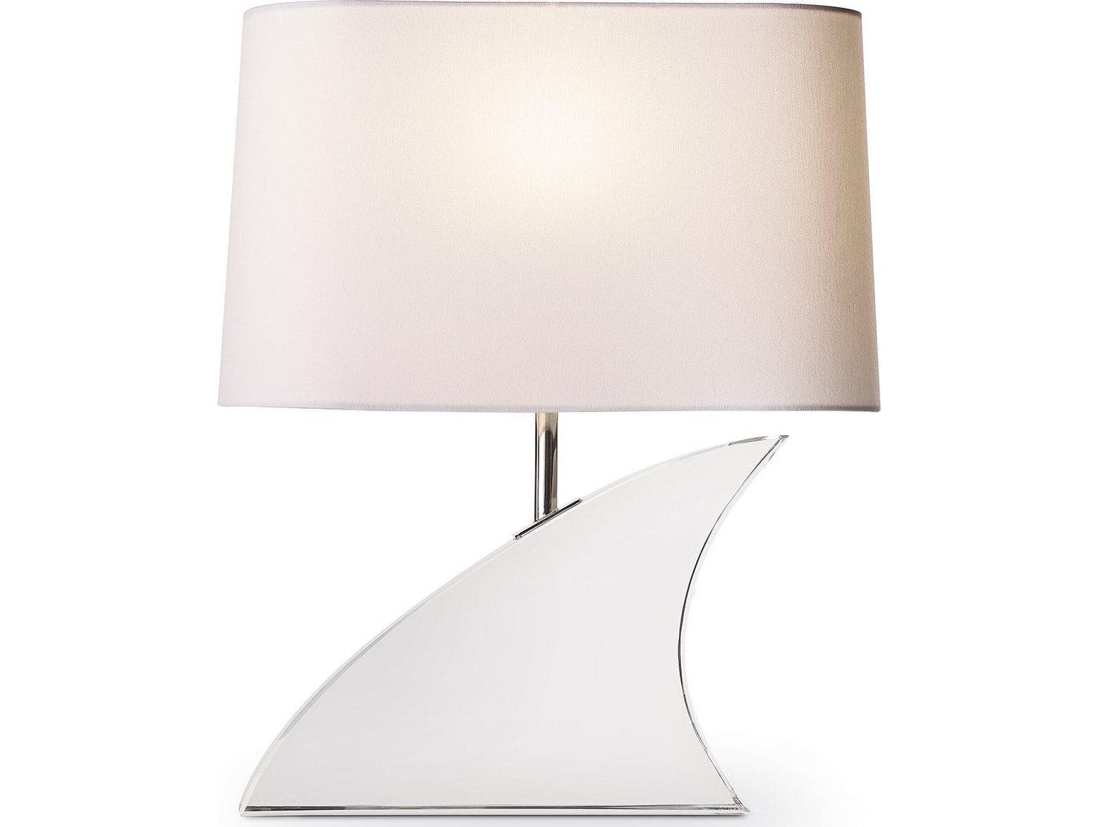 Regina Andrew Fin Clear Polished Nickel Table Lamp