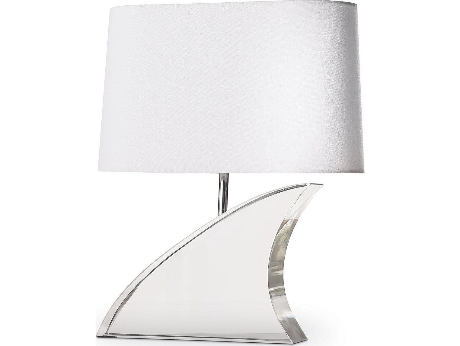 Regina Andrew Fin Clear Polished Nickel Table Lamp