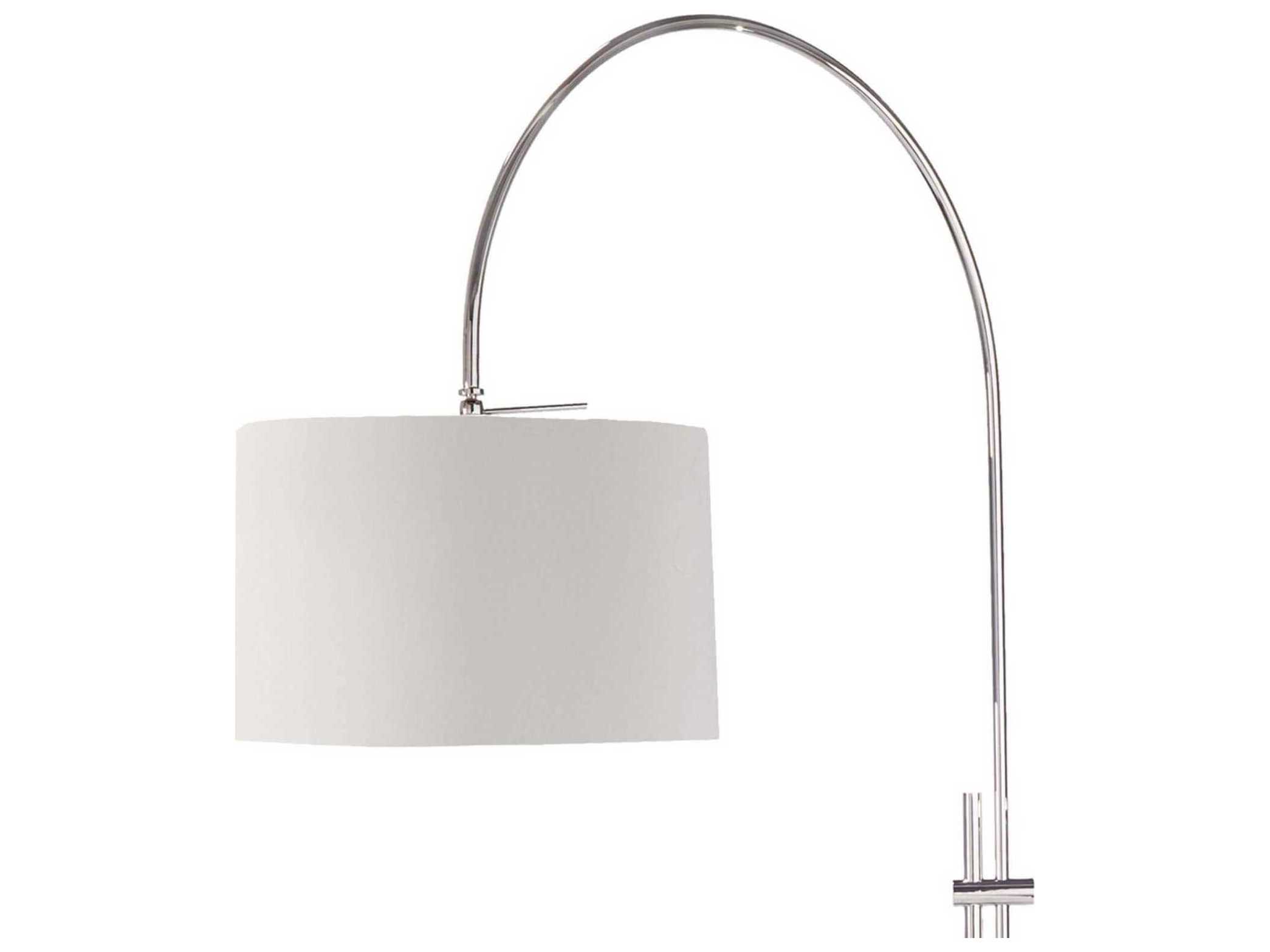 Regina Andrew Arc Polished Nickel Floor Lamp