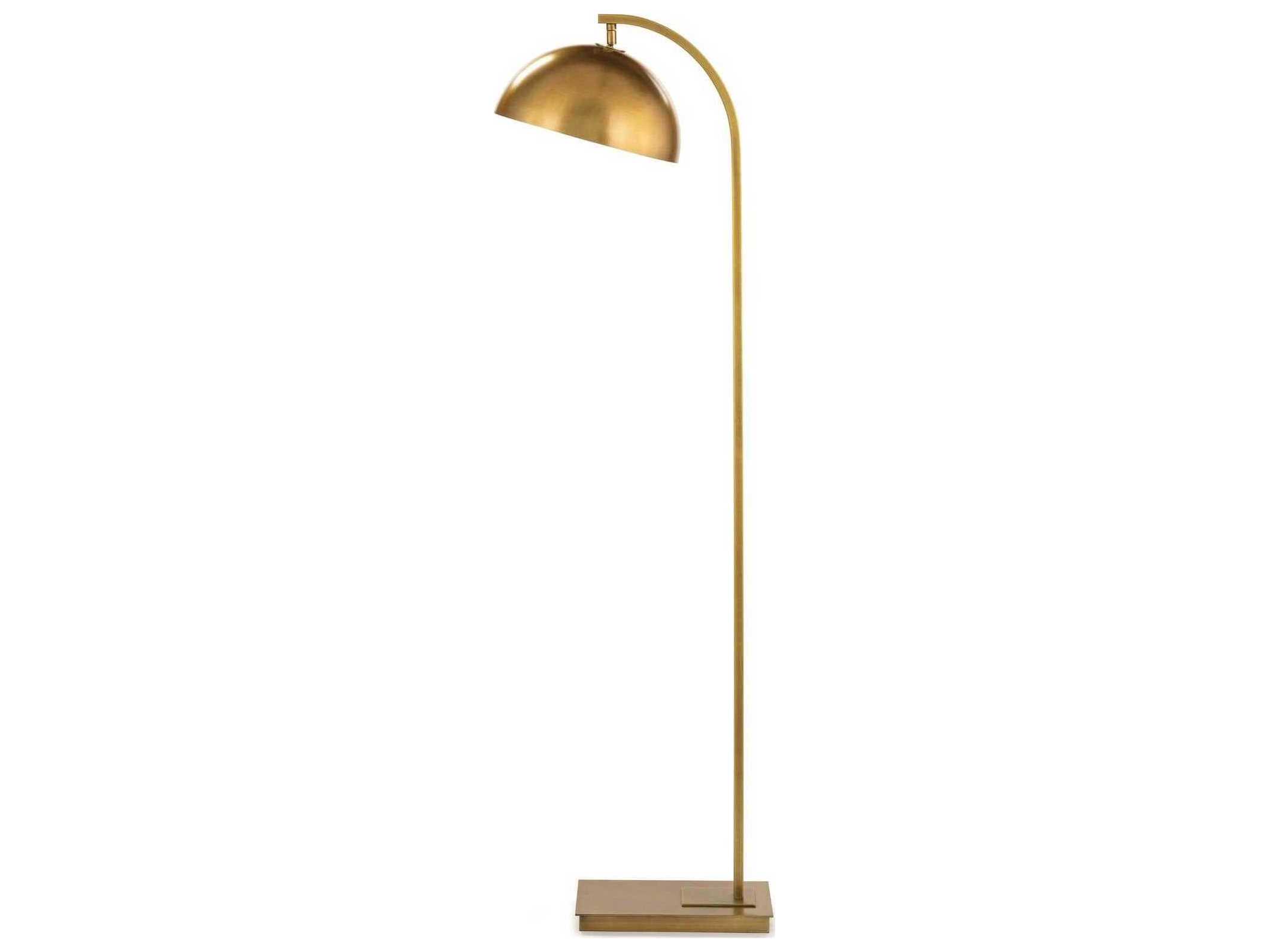 Regina Andrew Otto Natural Brass Floor Lamp
