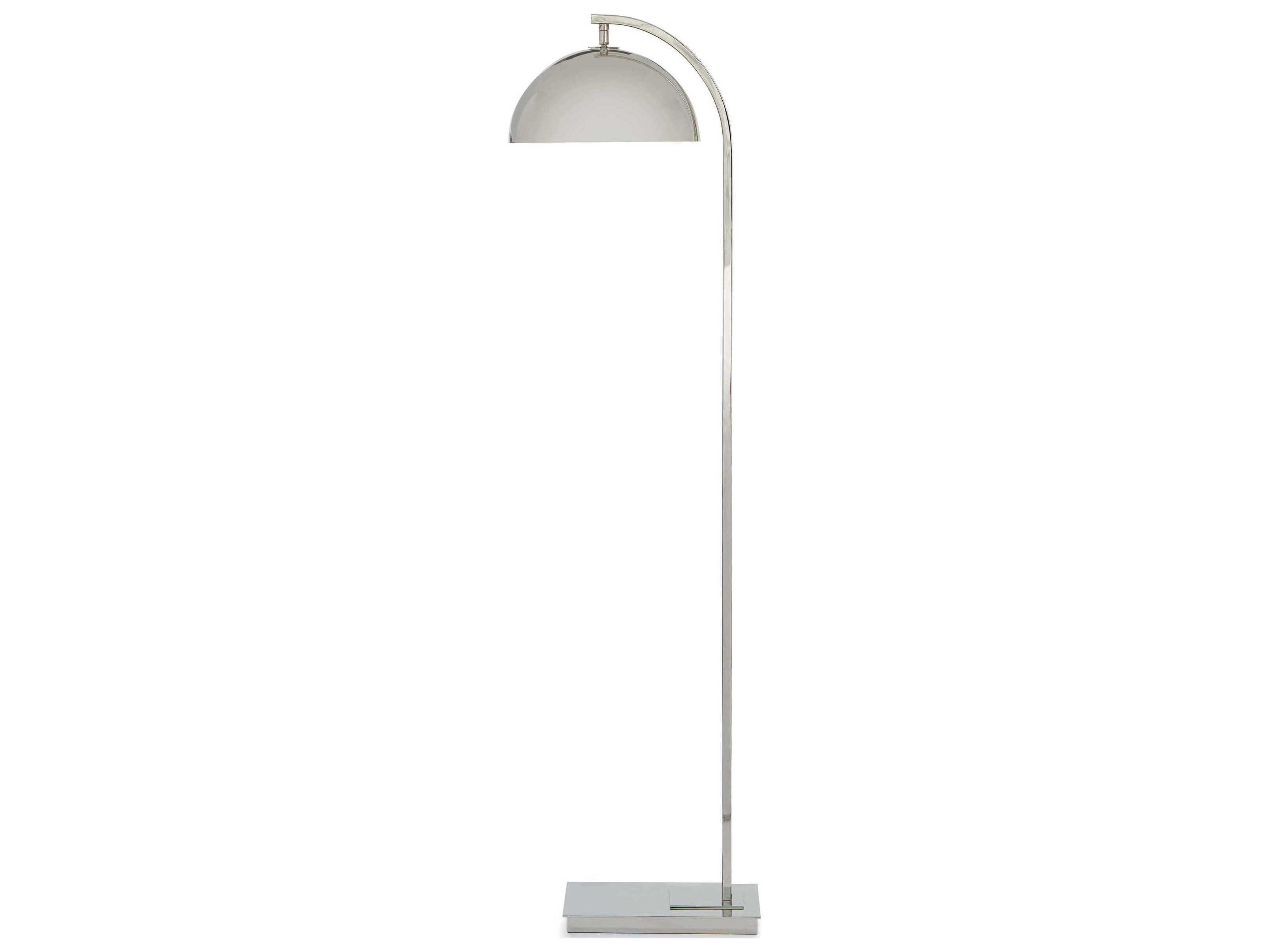 Regina Andrew Otto Polished Nickel Floor Lamp