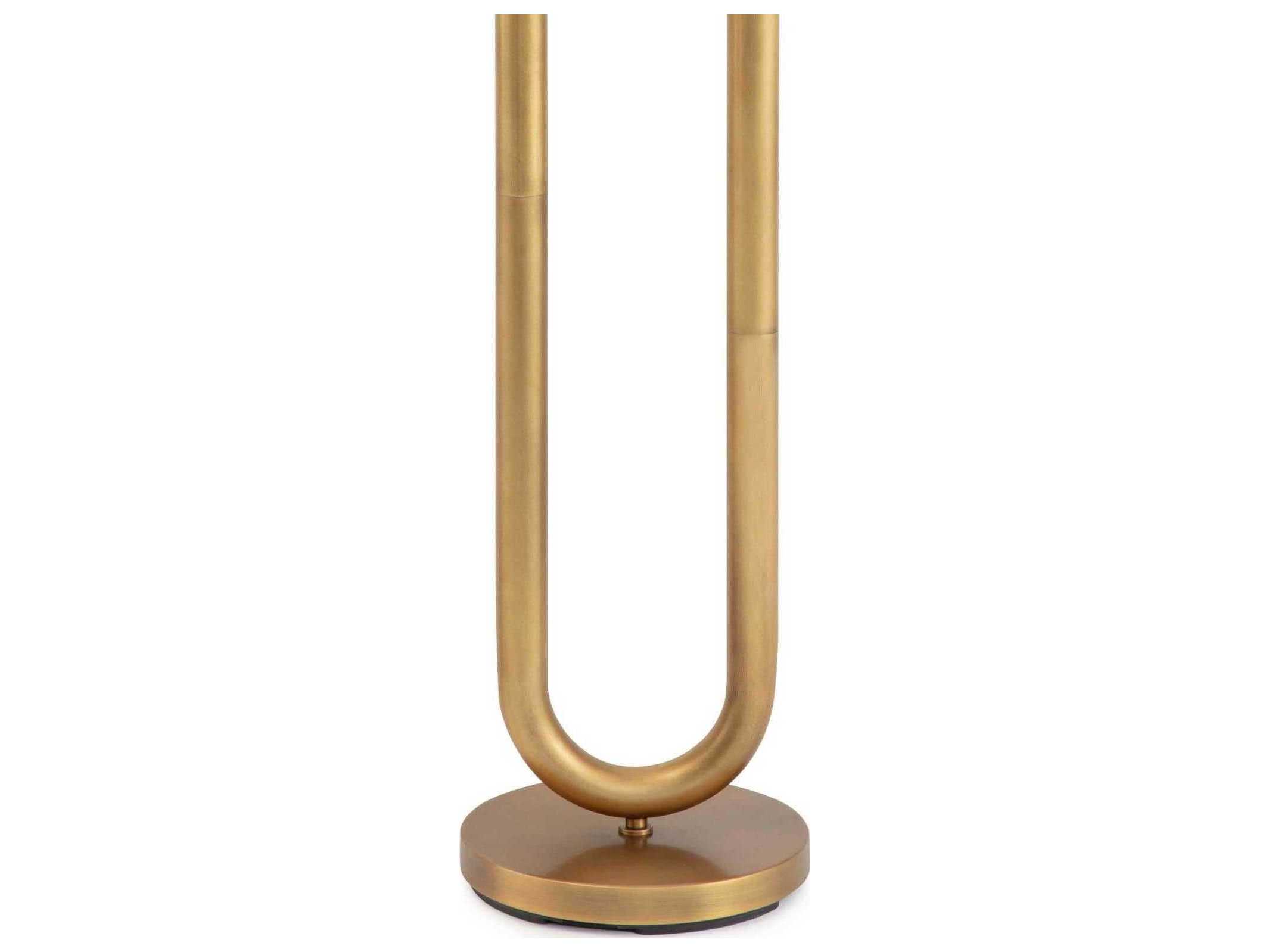 Regina Andrew Happy Natural Brass Glass LED Floor Lamp