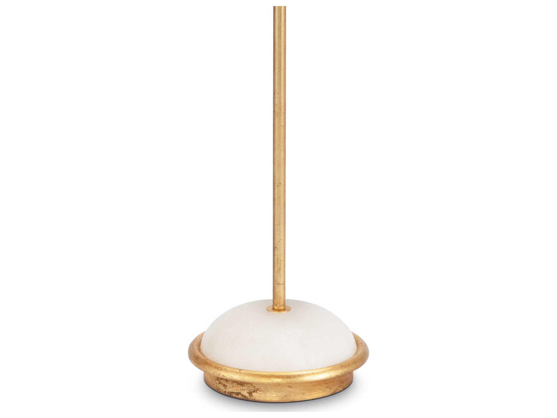 Regina Andrew Fisher Gold Leaf Brass Floor Lamp