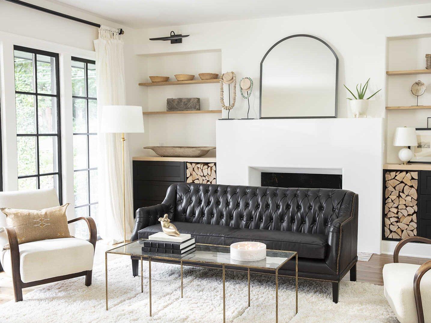 Regina Andrew Fisher Gold Leaf Brass Floor Lamp