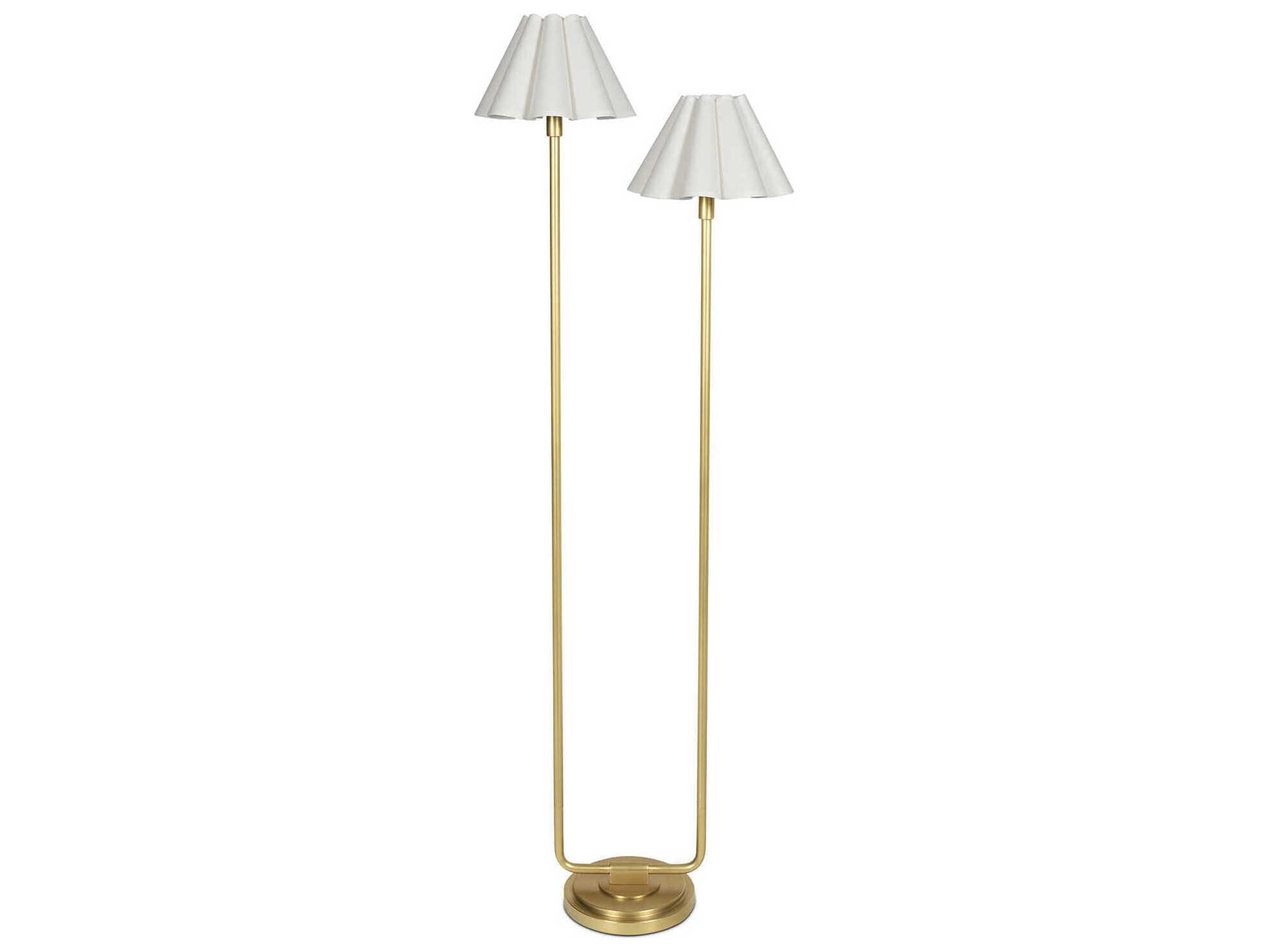 Regina Andrew Polly Natural Brass Floor Lamp