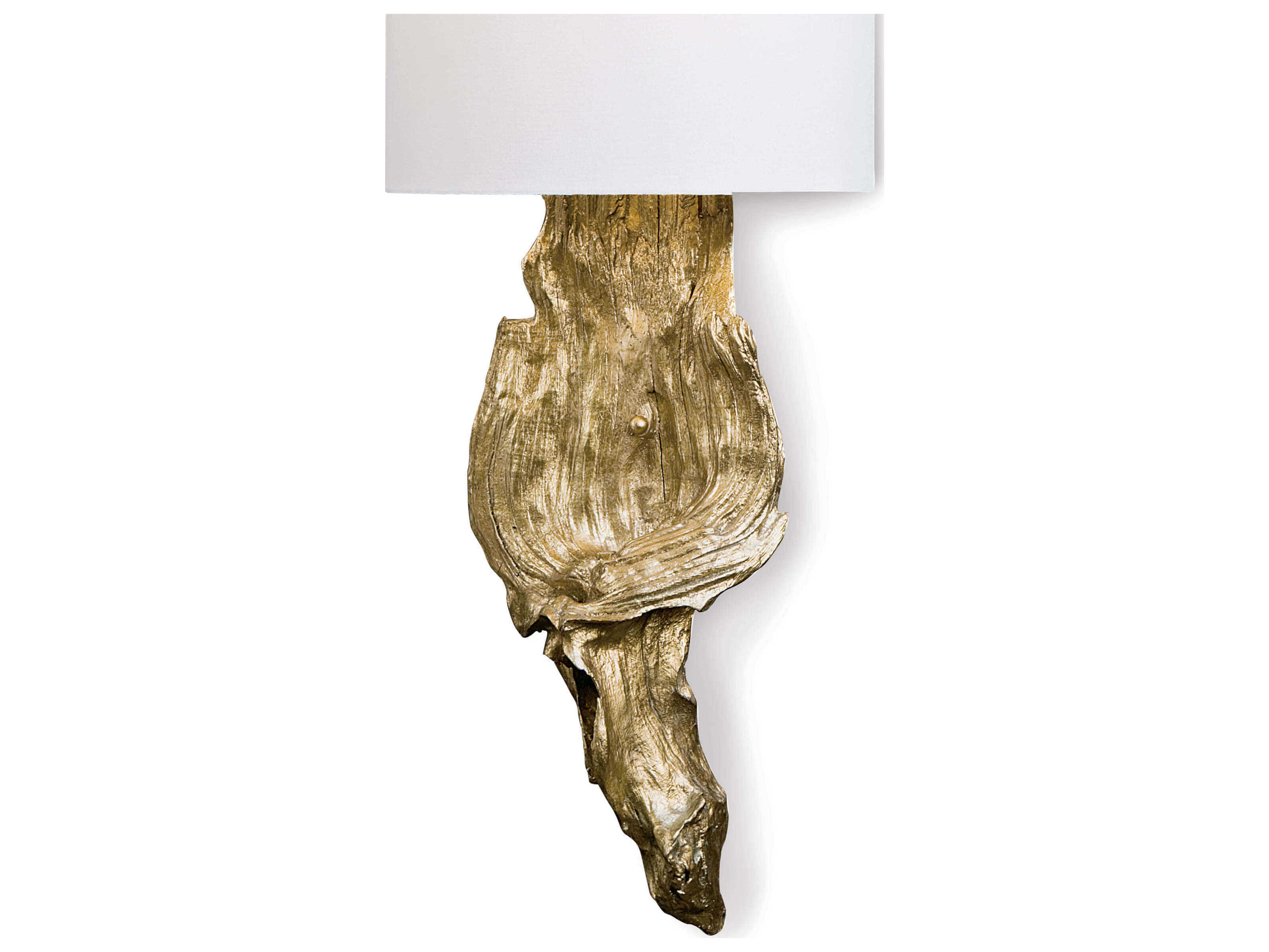 Regina Andrew 2-Light Antique Gold Leaf Wall Sconce