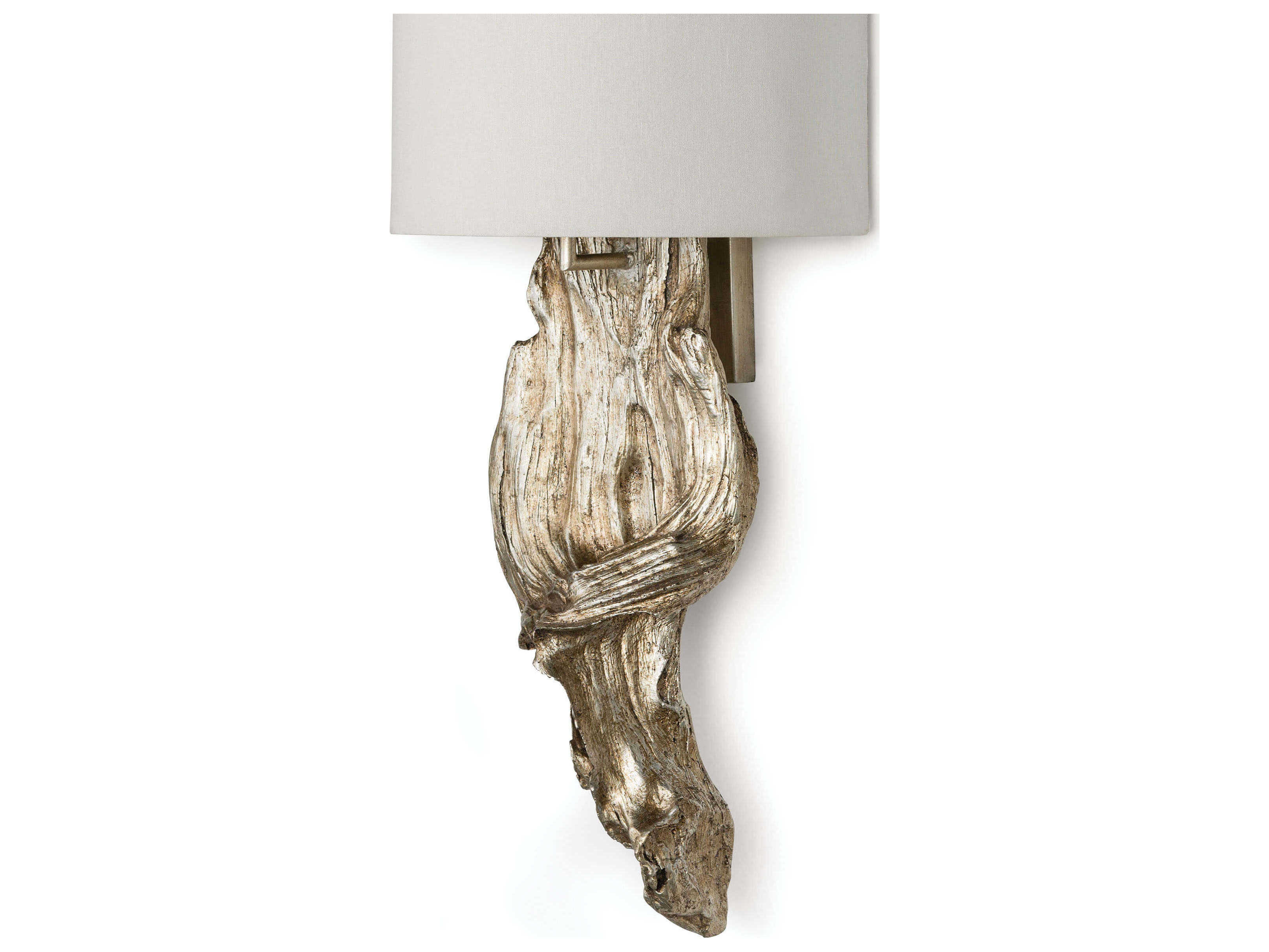 Regina Andrew 2-Light Ambered Silver Leaf Wall Sconce