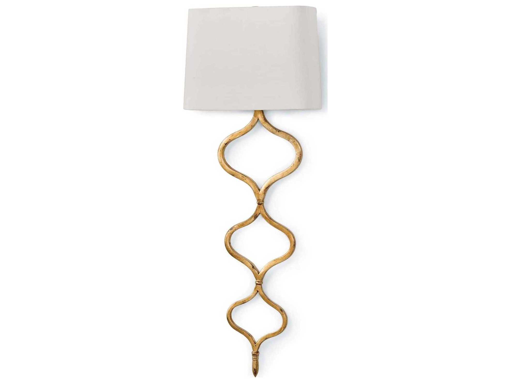 Regina Andrew 1-Light Gold Leaf Wall Sconce