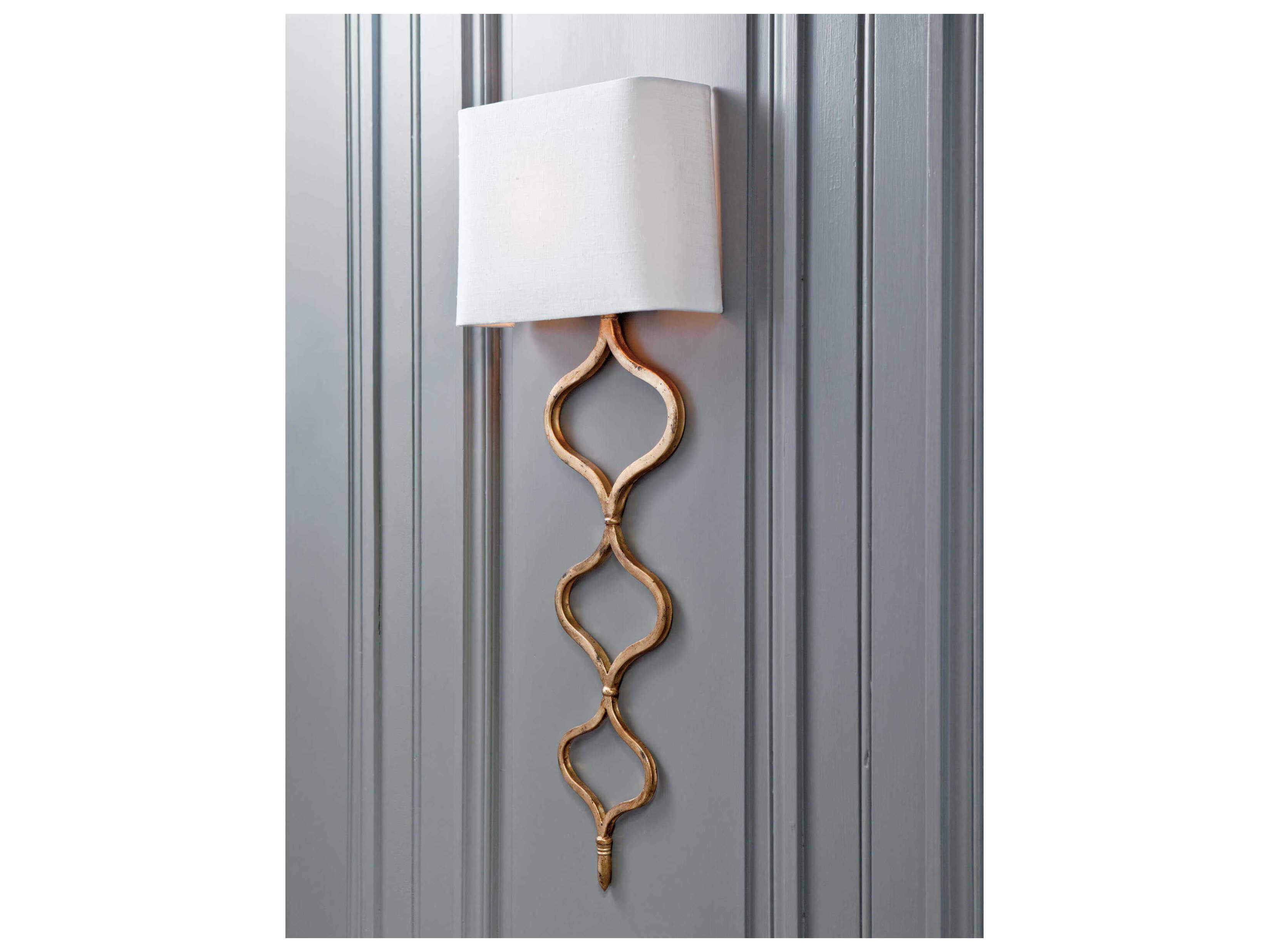 Regina Andrew 1-Light Gold Leaf Wall Sconce