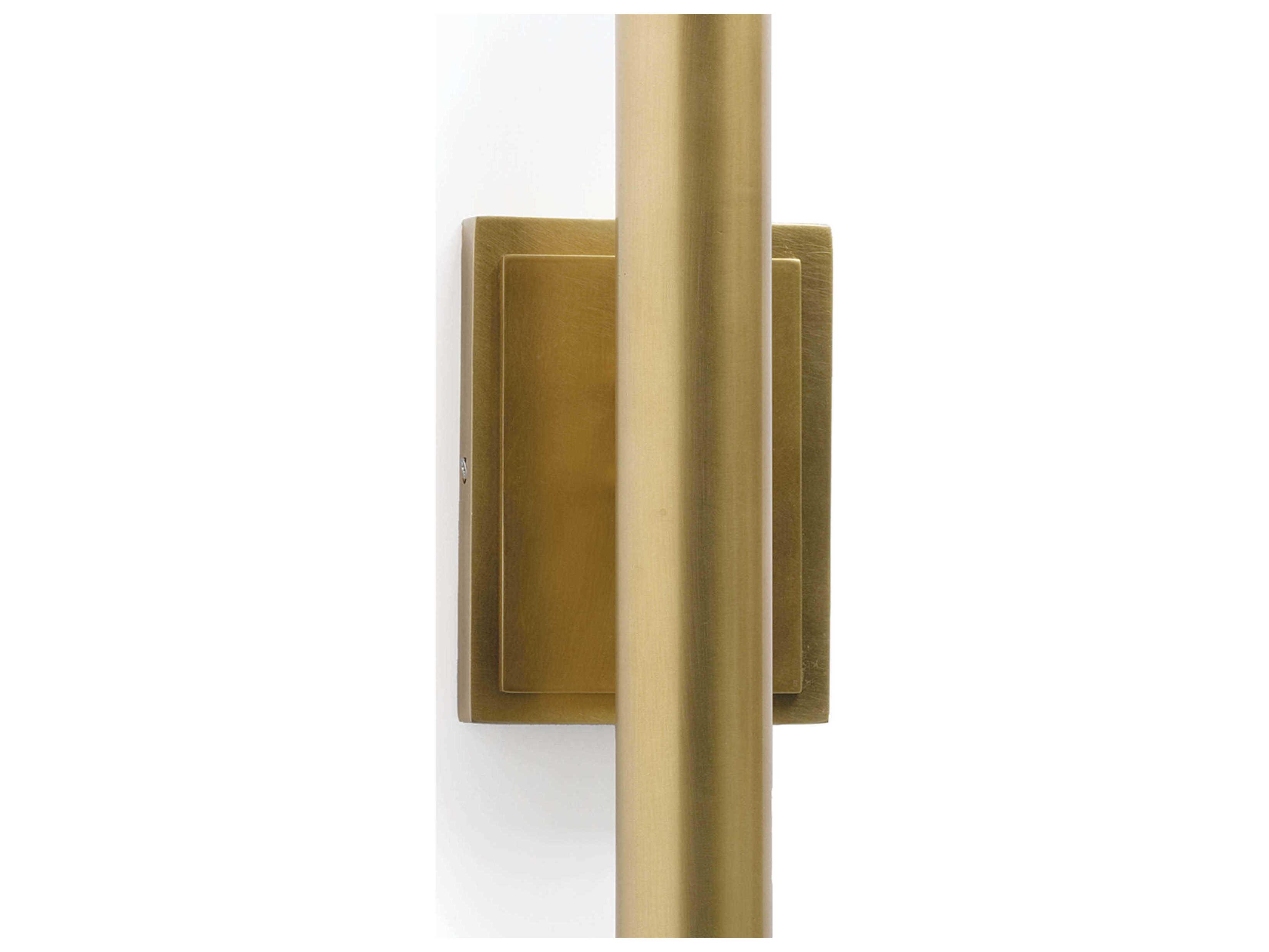 Regina Andrew Redford 2-Light Natural Brass Crystal Wall Sconce