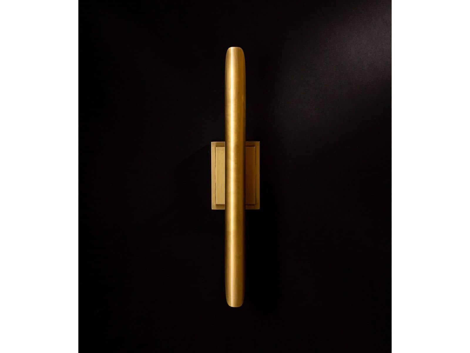 Regina Andrew Redford 2-Light Natural Brass Crystal Wall Sconce