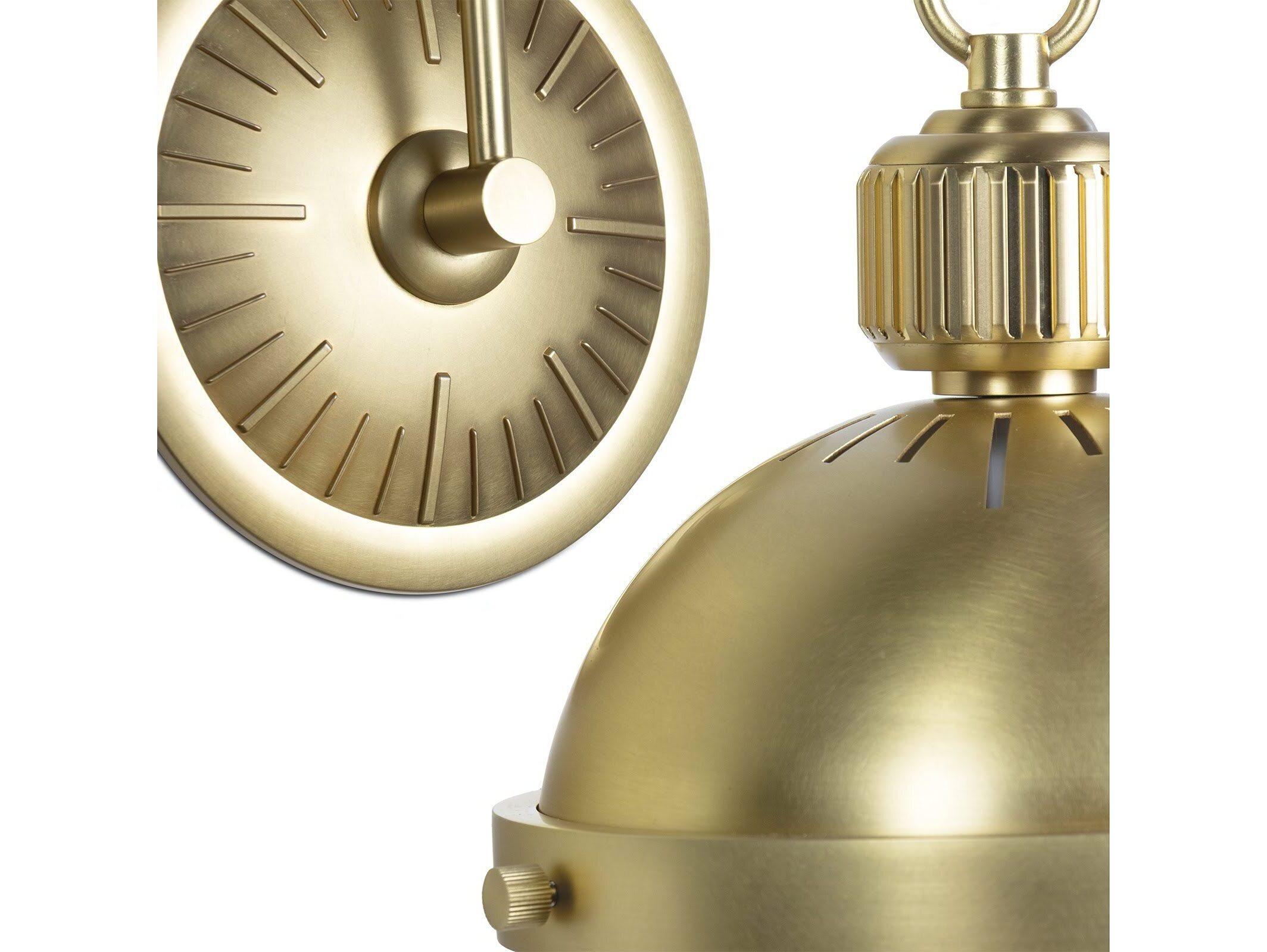 Regina Andrew Otis 1-Light Natural Brass Wall Sconce