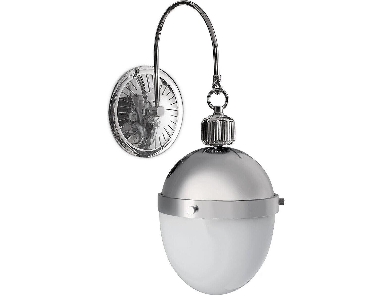 Regina Andrew Otis 1-Light Polished Nickel Wall Sconce