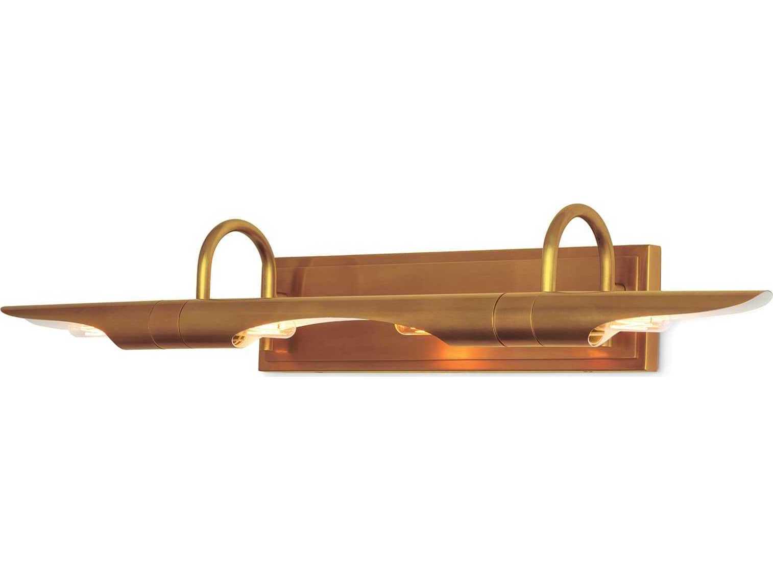Regina Andrew Redford 4-Light Natural Brass Picture Light