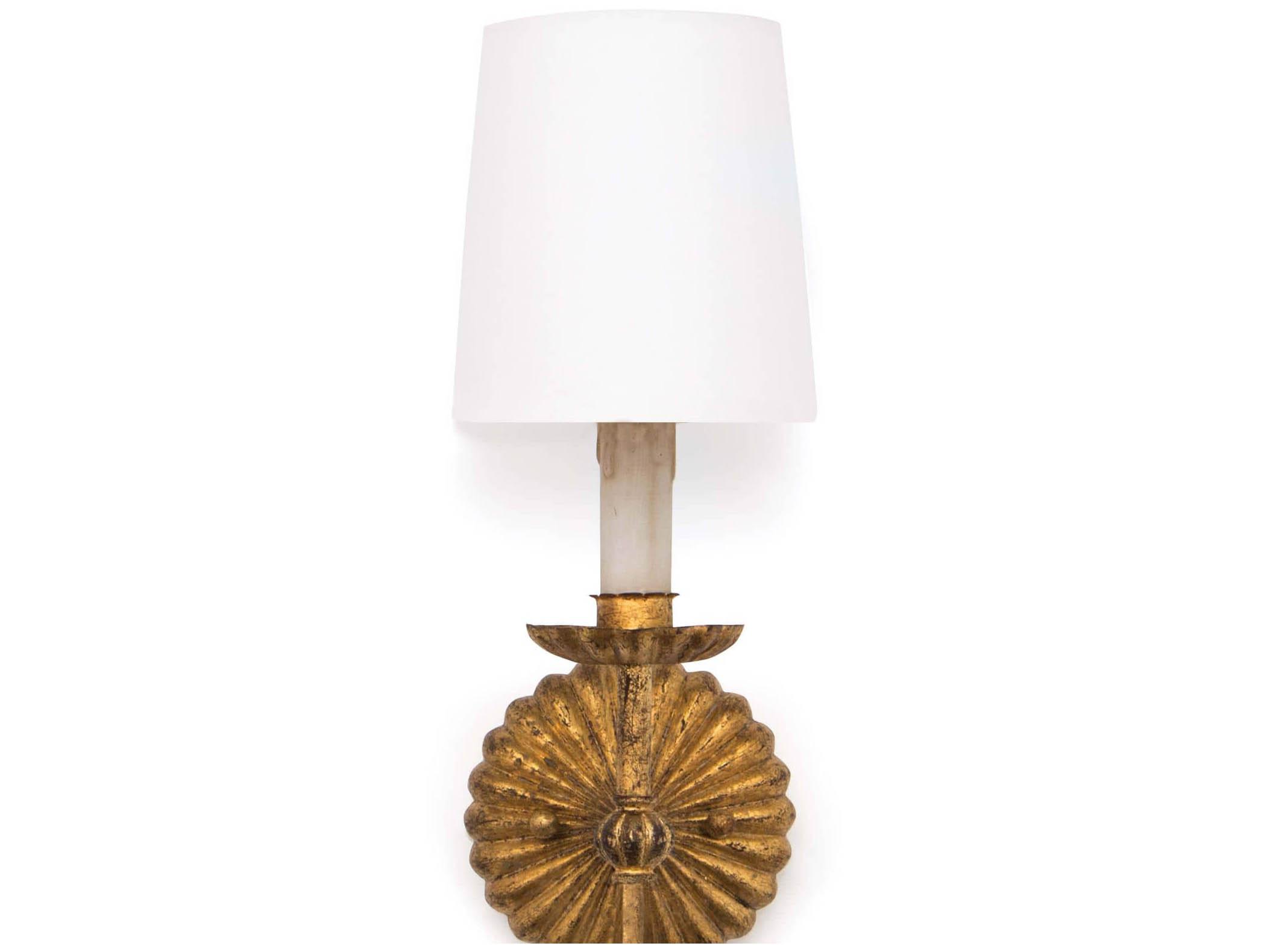 Regina Andrew Clove 1-Light Antique Gold Leaf Wall Sconce
