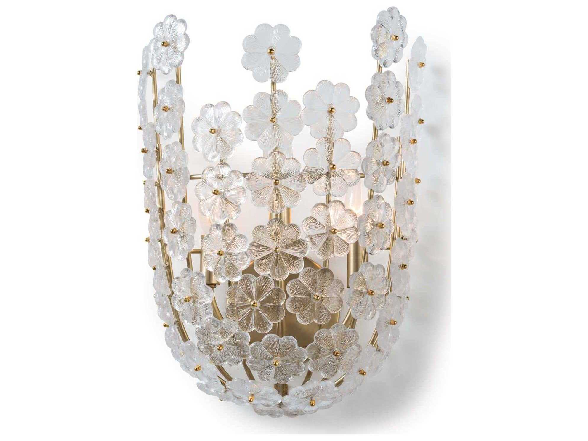 Regina Andrew Charlotte 3-Light Natural Brass Wall Sconce