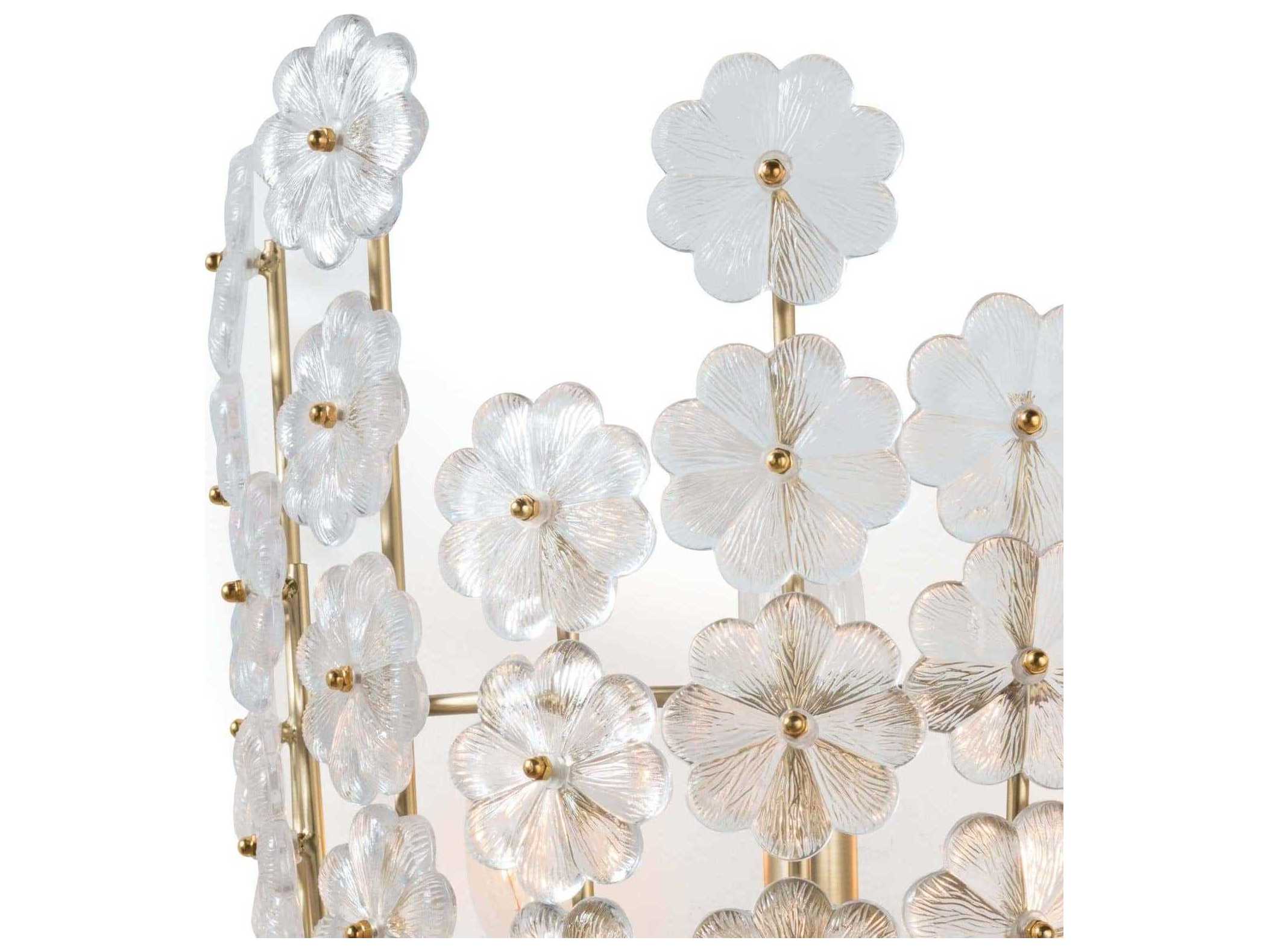Regina Andrew Charlotte 3-Light Natural Brass Wall Sconce