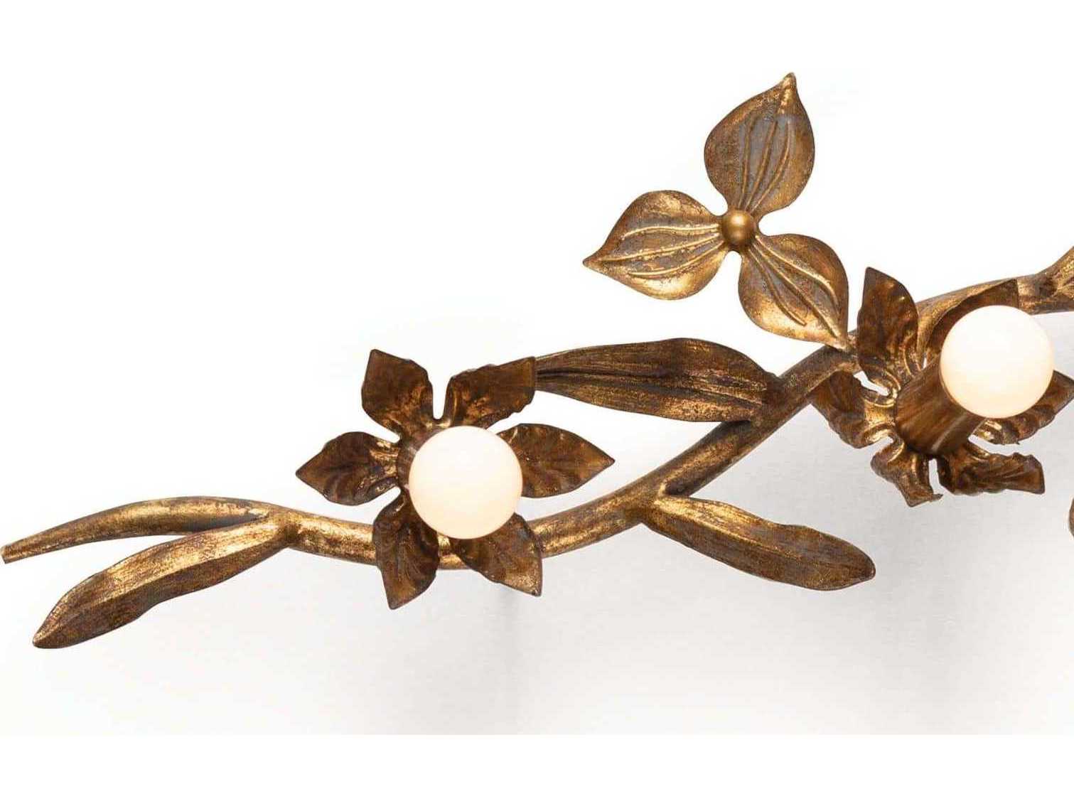 Regina Andrew Trillium 5-Light Brass Wall Sconce