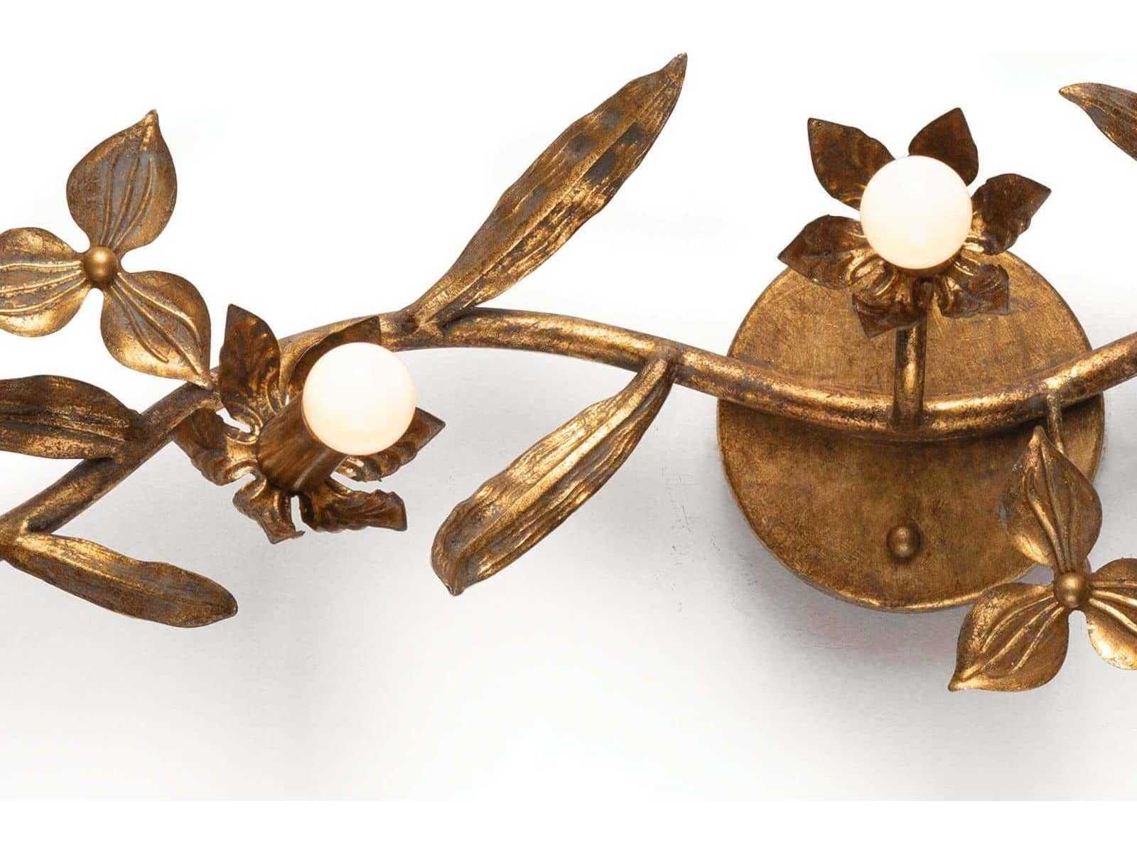 Regina Andrew Trillium 5-Light Brass Wall Sconce