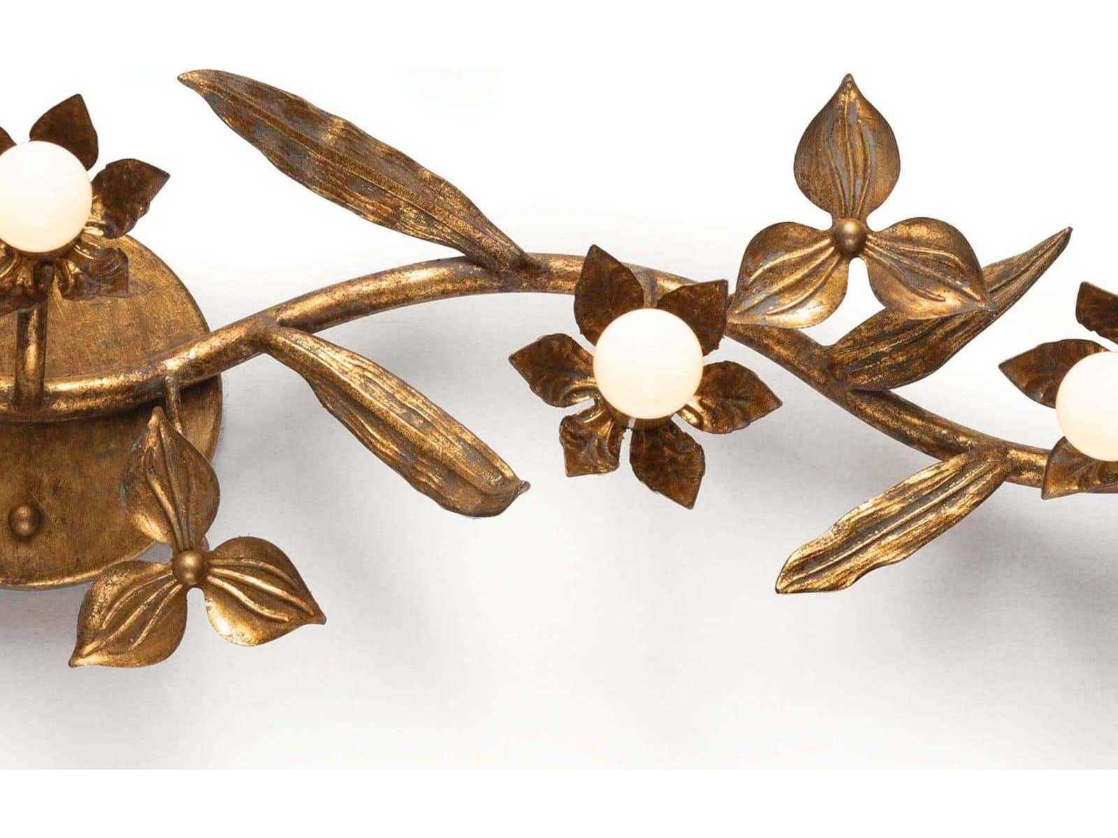 Regina Andrew Trillium 5-Light Brass Wall Sconce