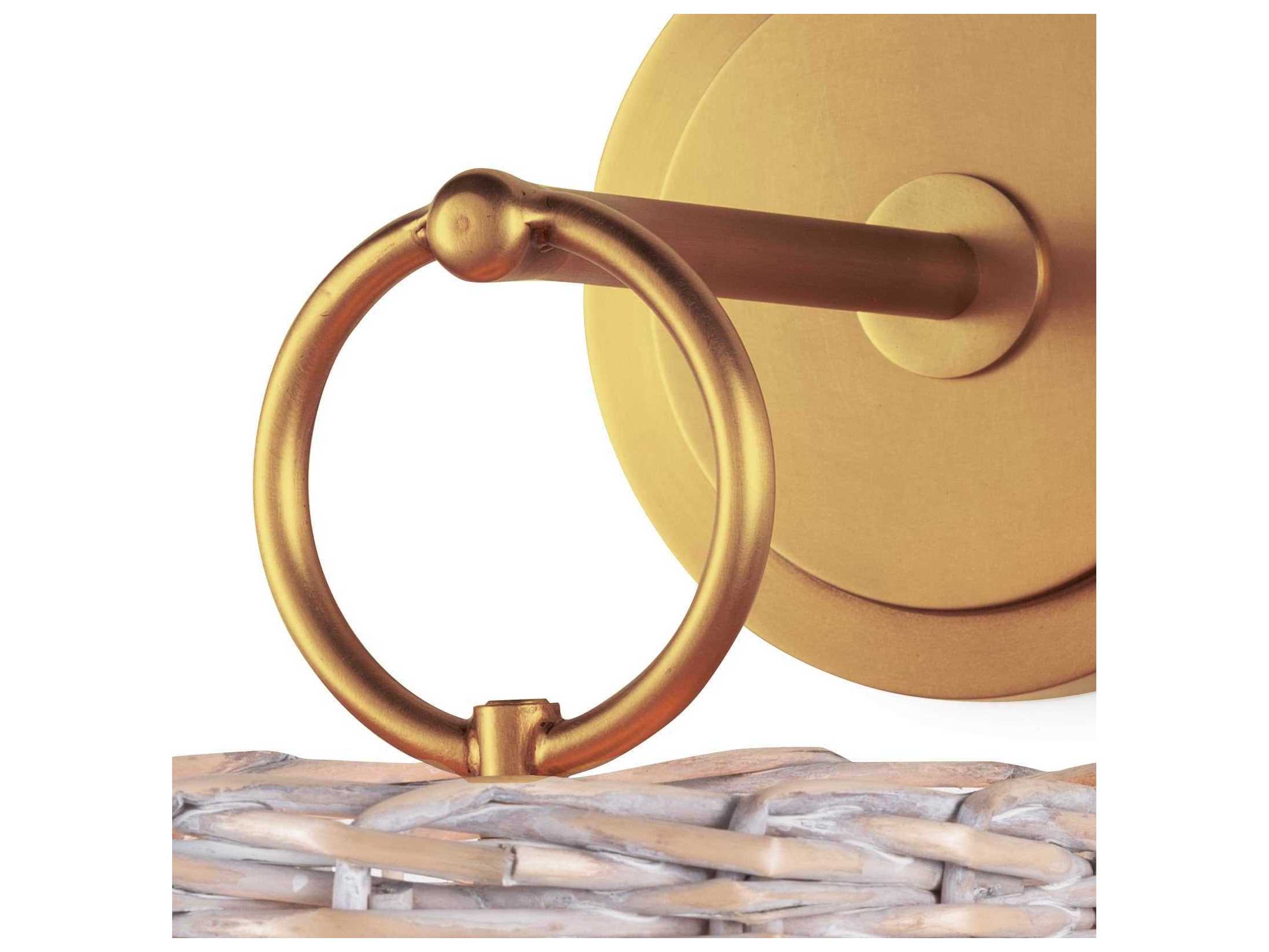 Regina Andrew Nantucket 1-Light Natural Brass Wall Sconce