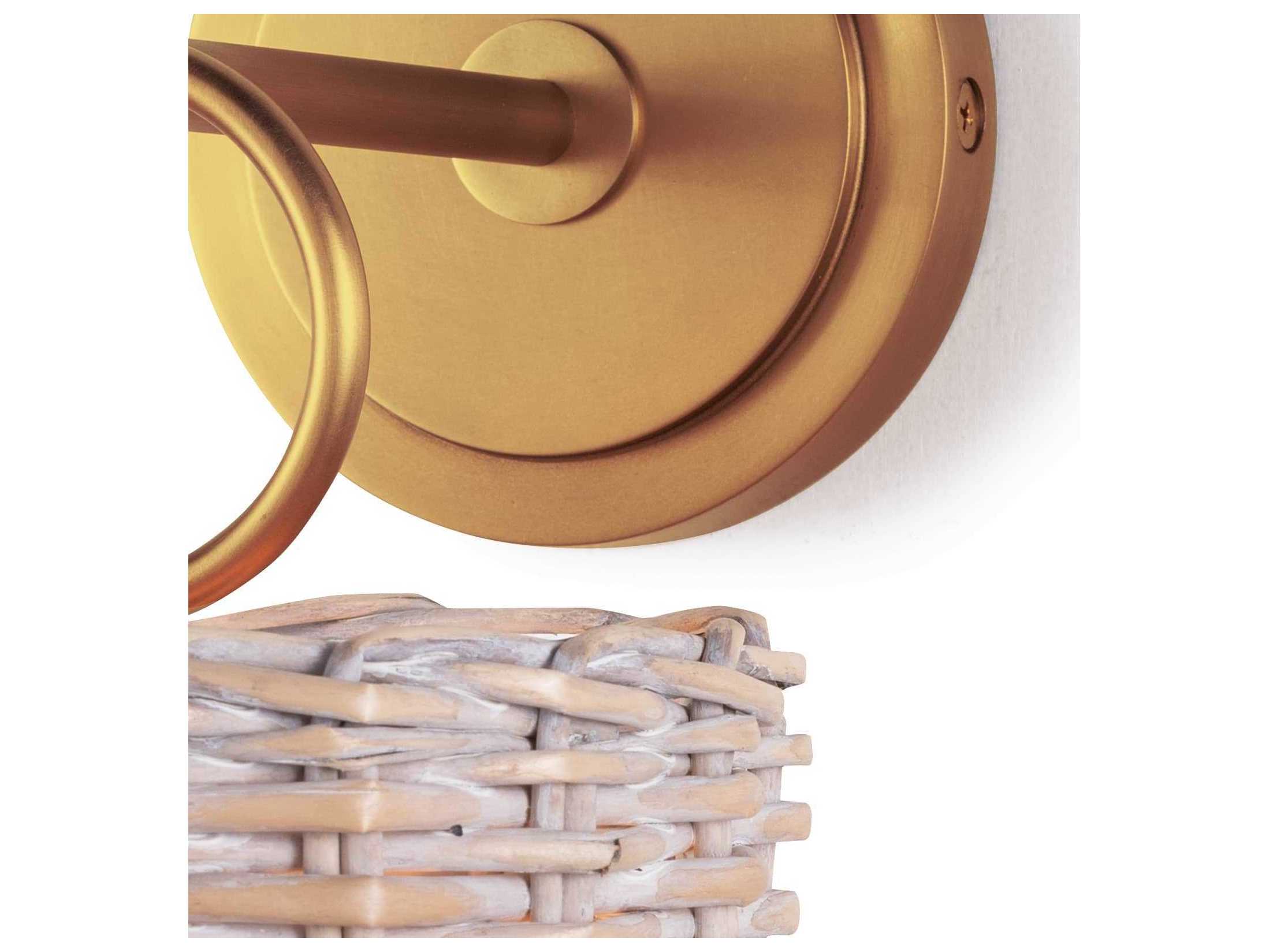 Regina Andrew Nantucket 1-Light Natural Brass Wall Sconce