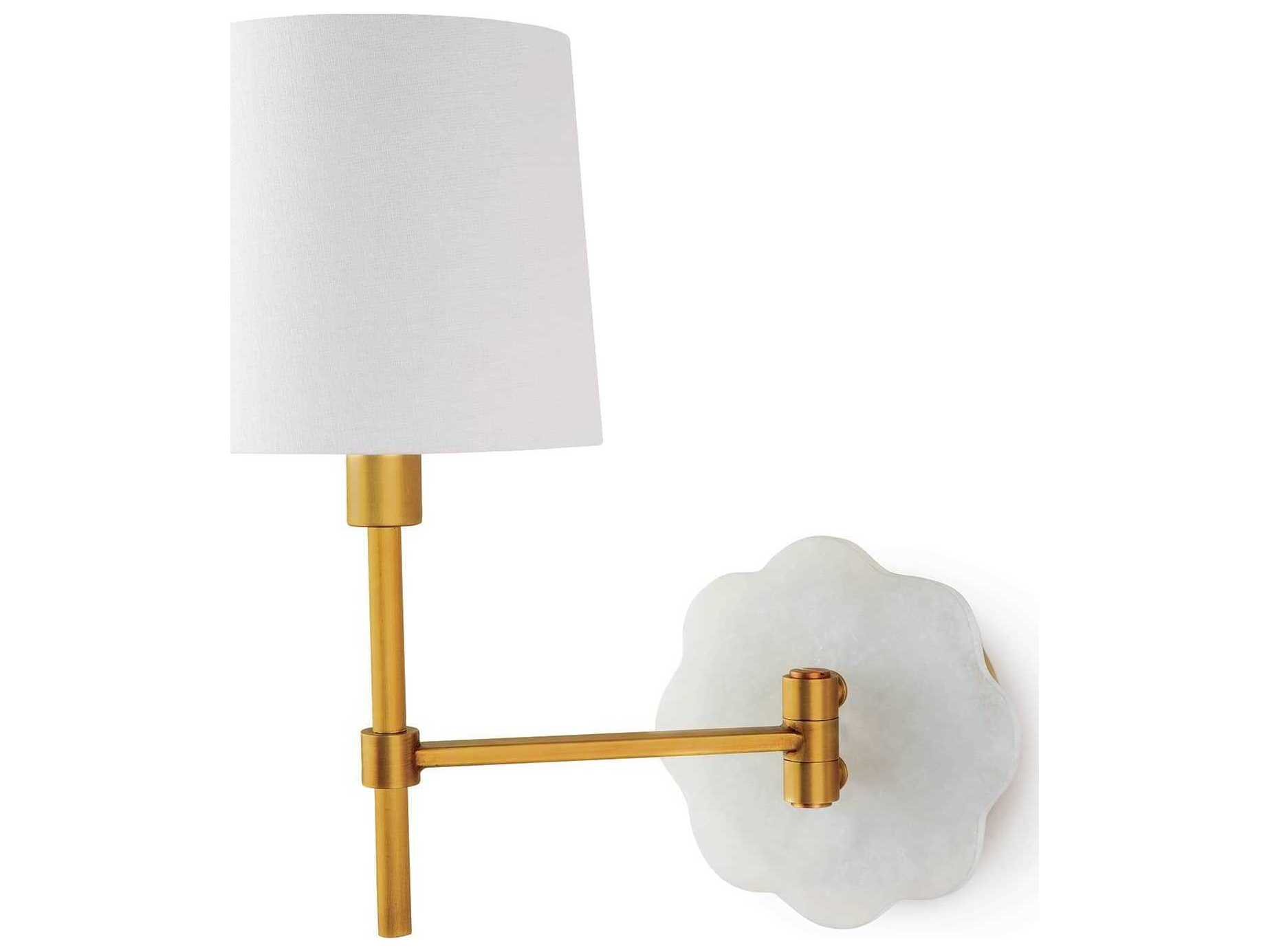 Regina Andrew 1-Light Natural Brass Wall Sconce