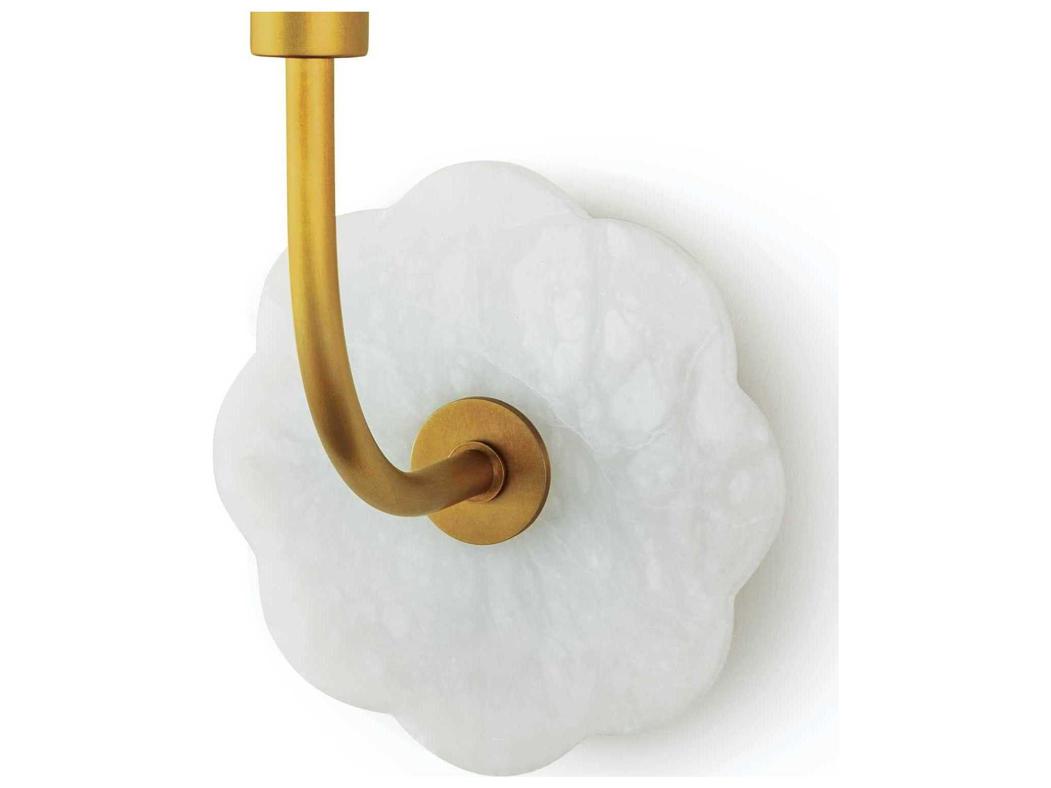 Regina Andrew 1-Light Natural Stone White Wall Sconce
